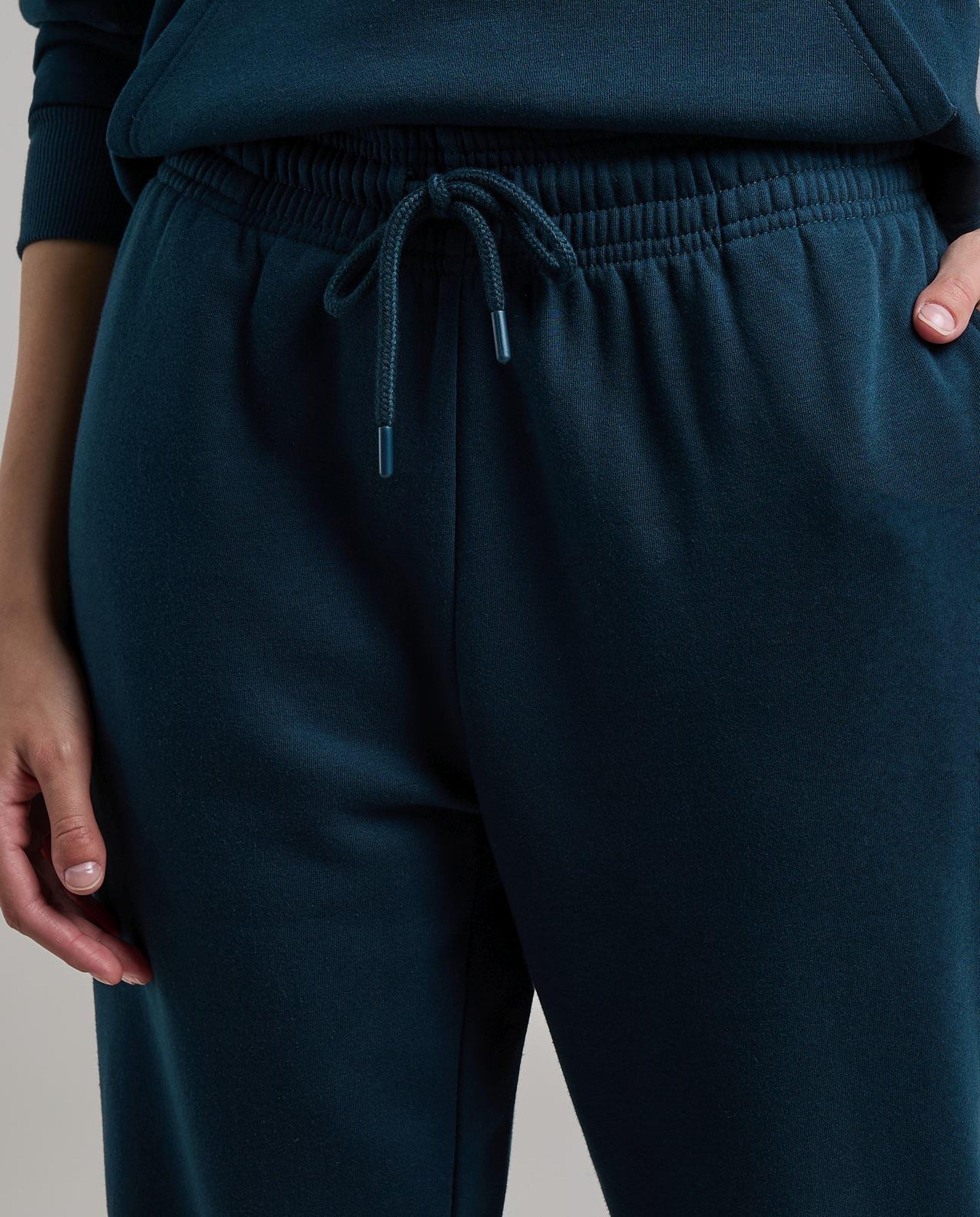 Solid Joggers with Drawstring Waist