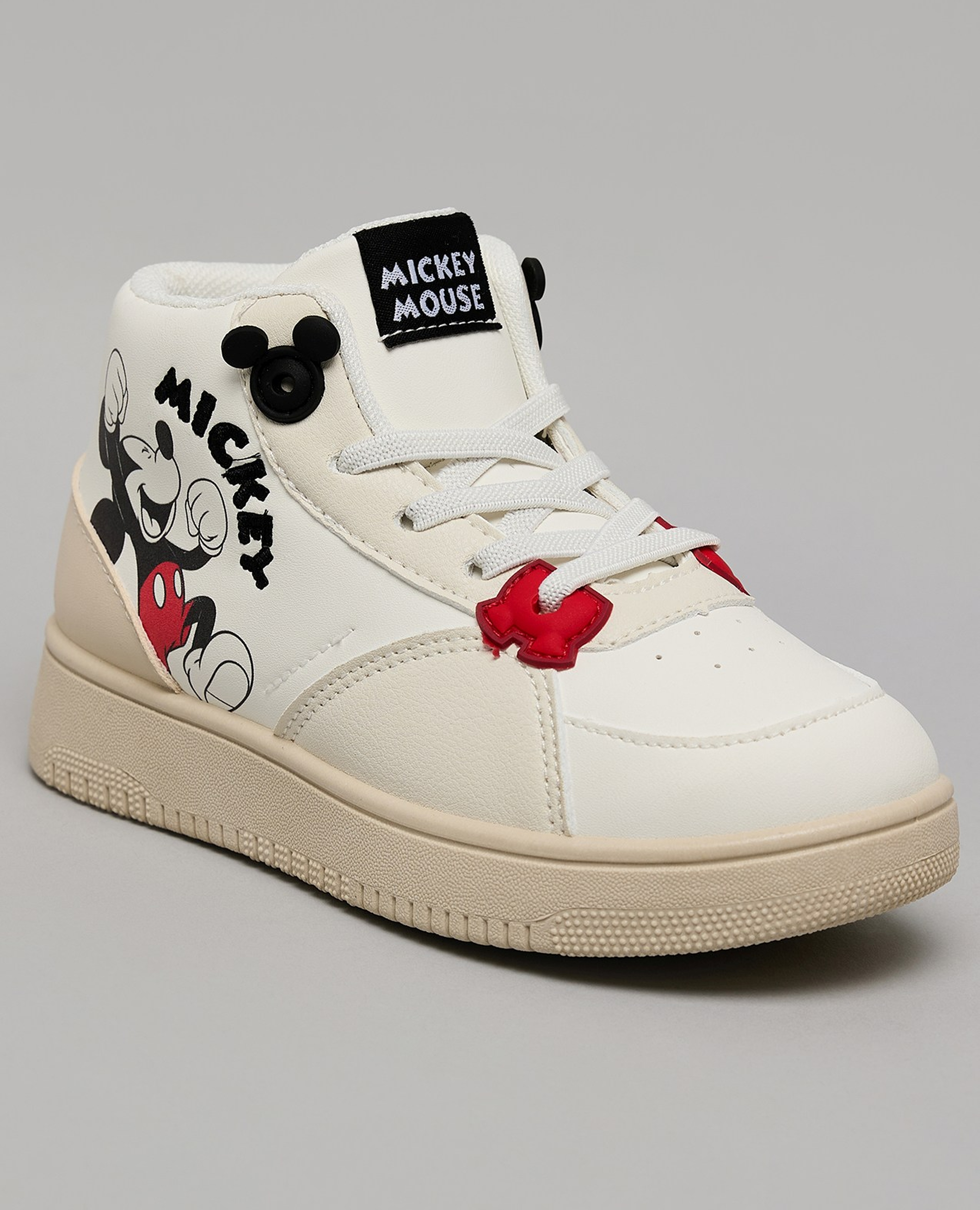 Mickey Mouse Printed High Top Sneakers