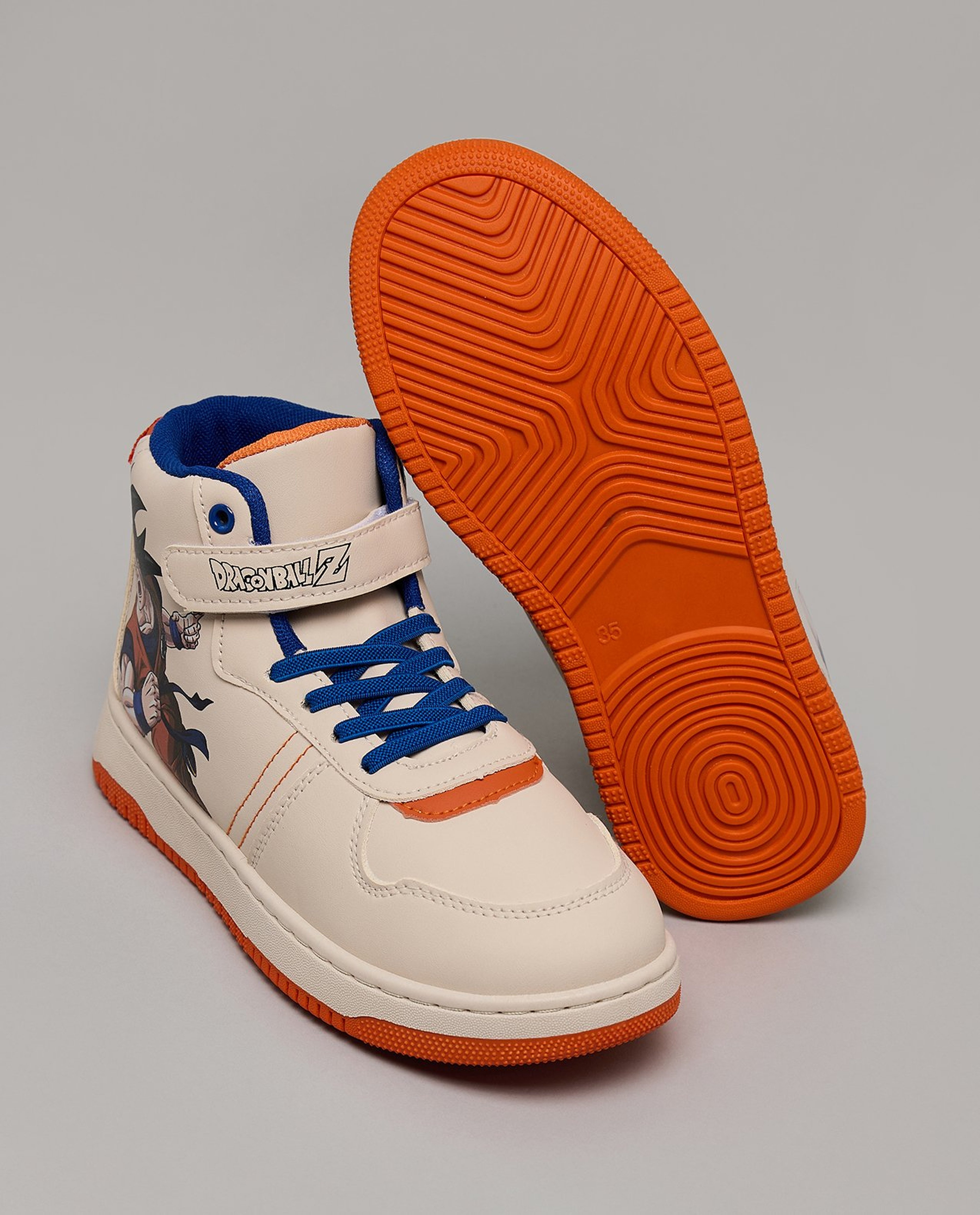 Dragonball Z Printed High Top Sneakers