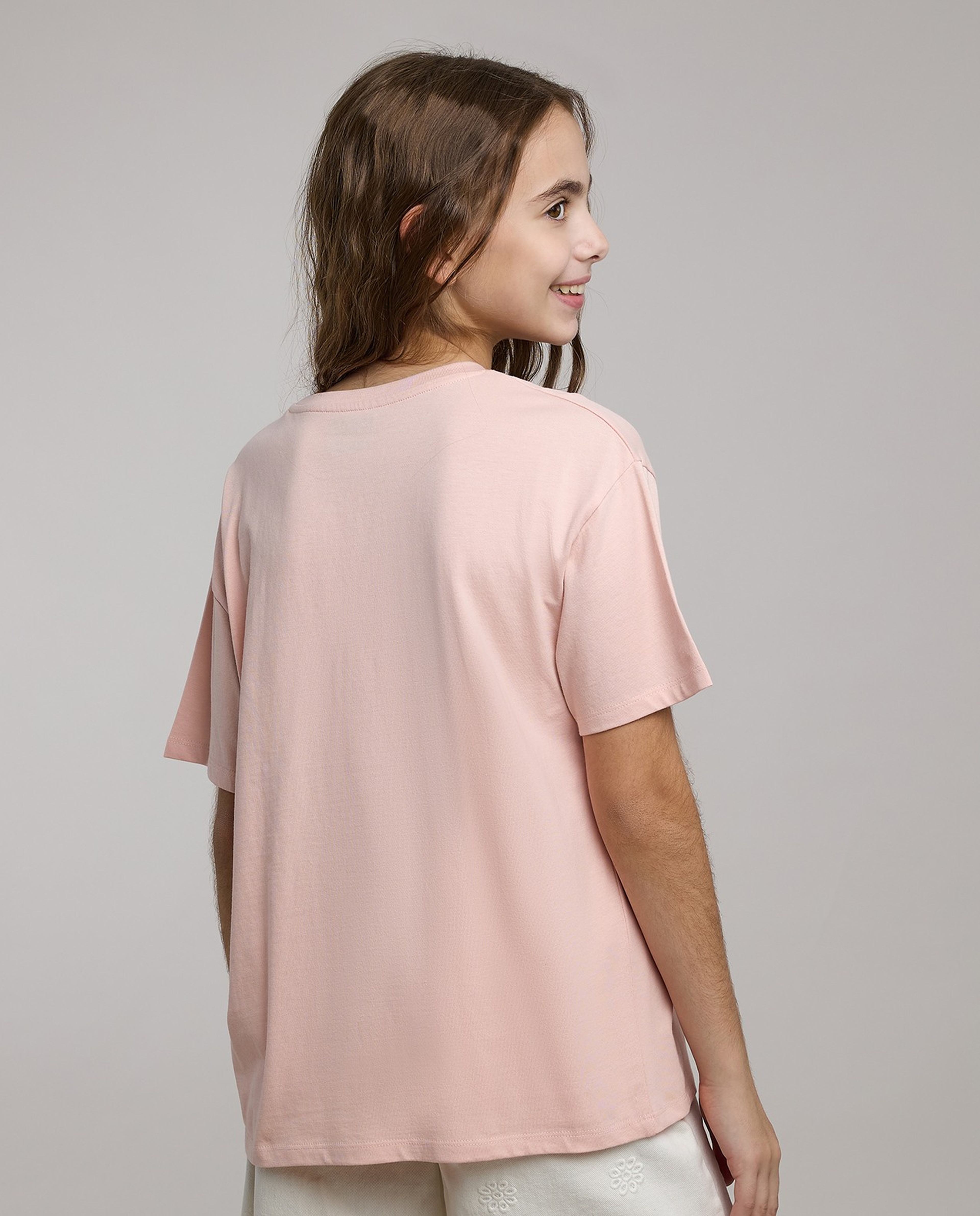 Printed T-Shirt with Crew Neck and Short Sleeves