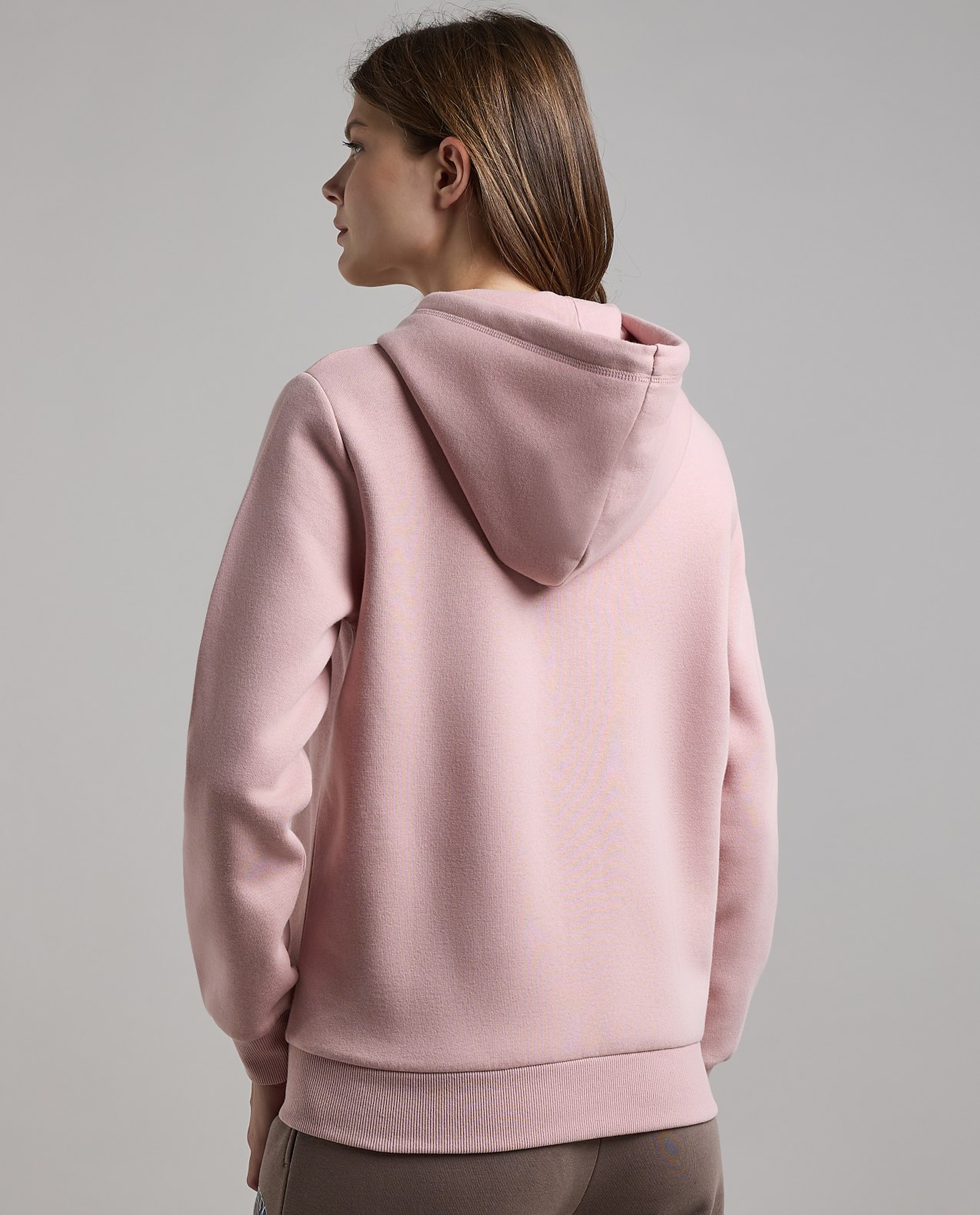 Solid Hooded Jacket with Long Sleeves