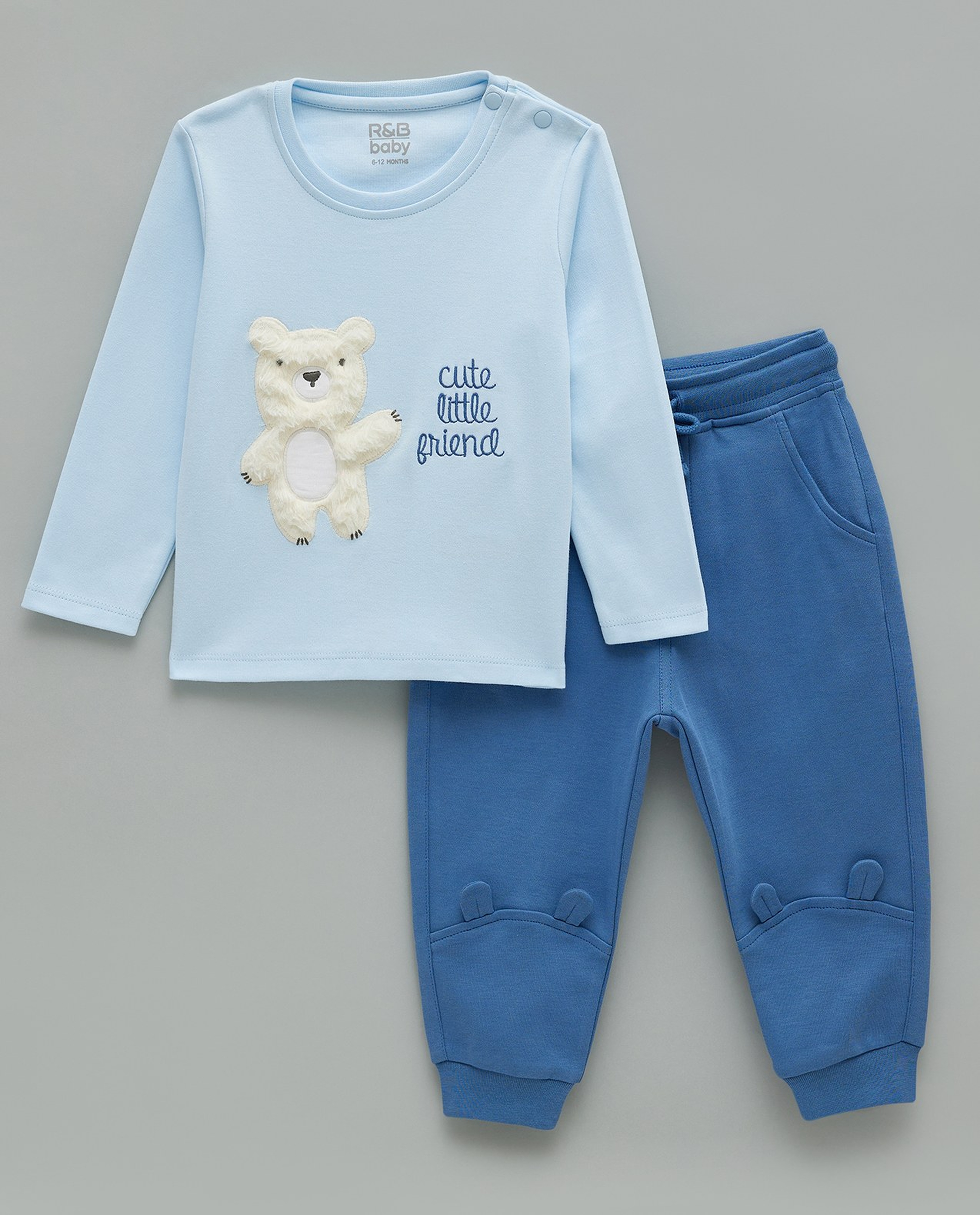 Embroidered Top and Jogger Set