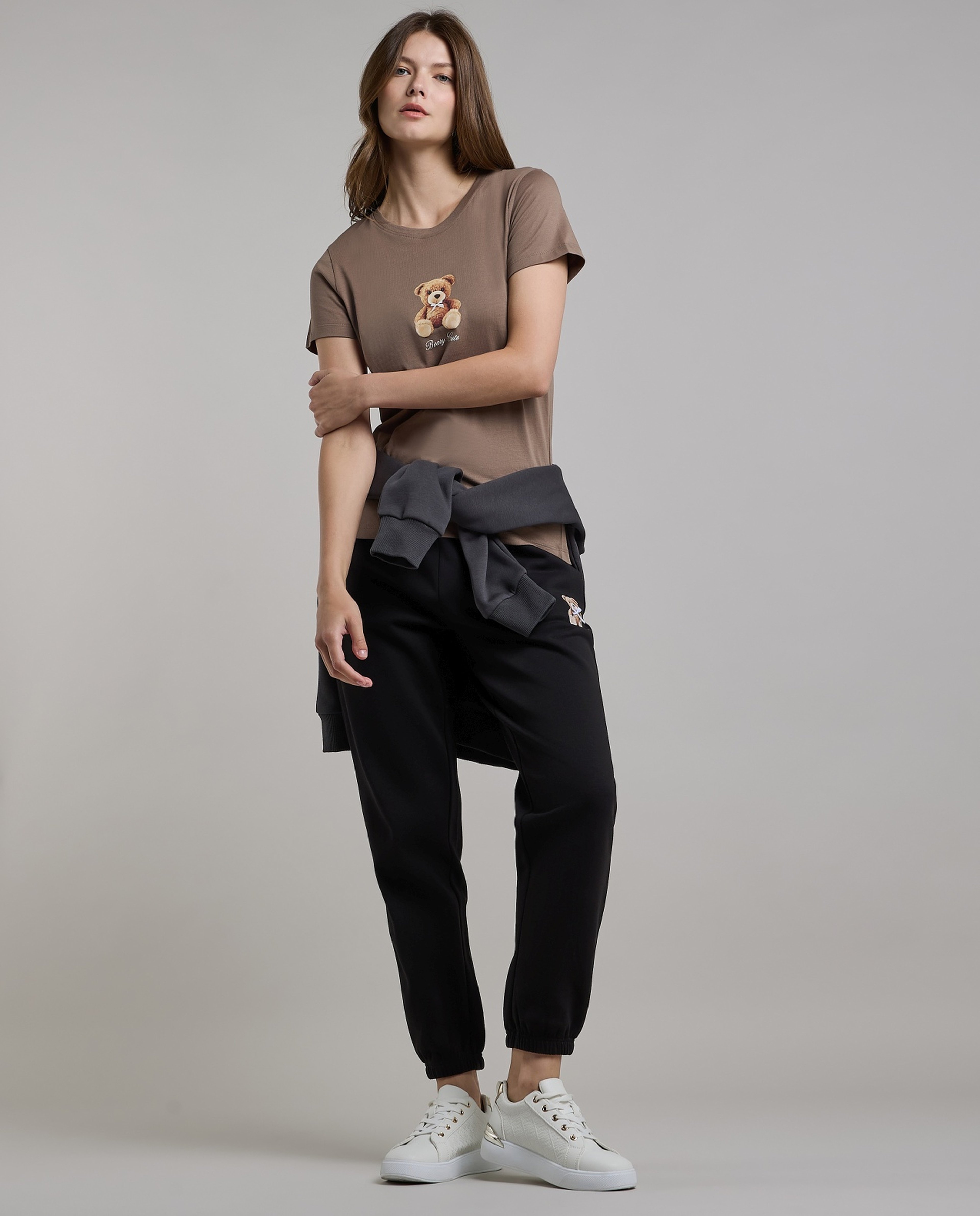 Printed T-Shirt with Crew Neck and Short Sleeves