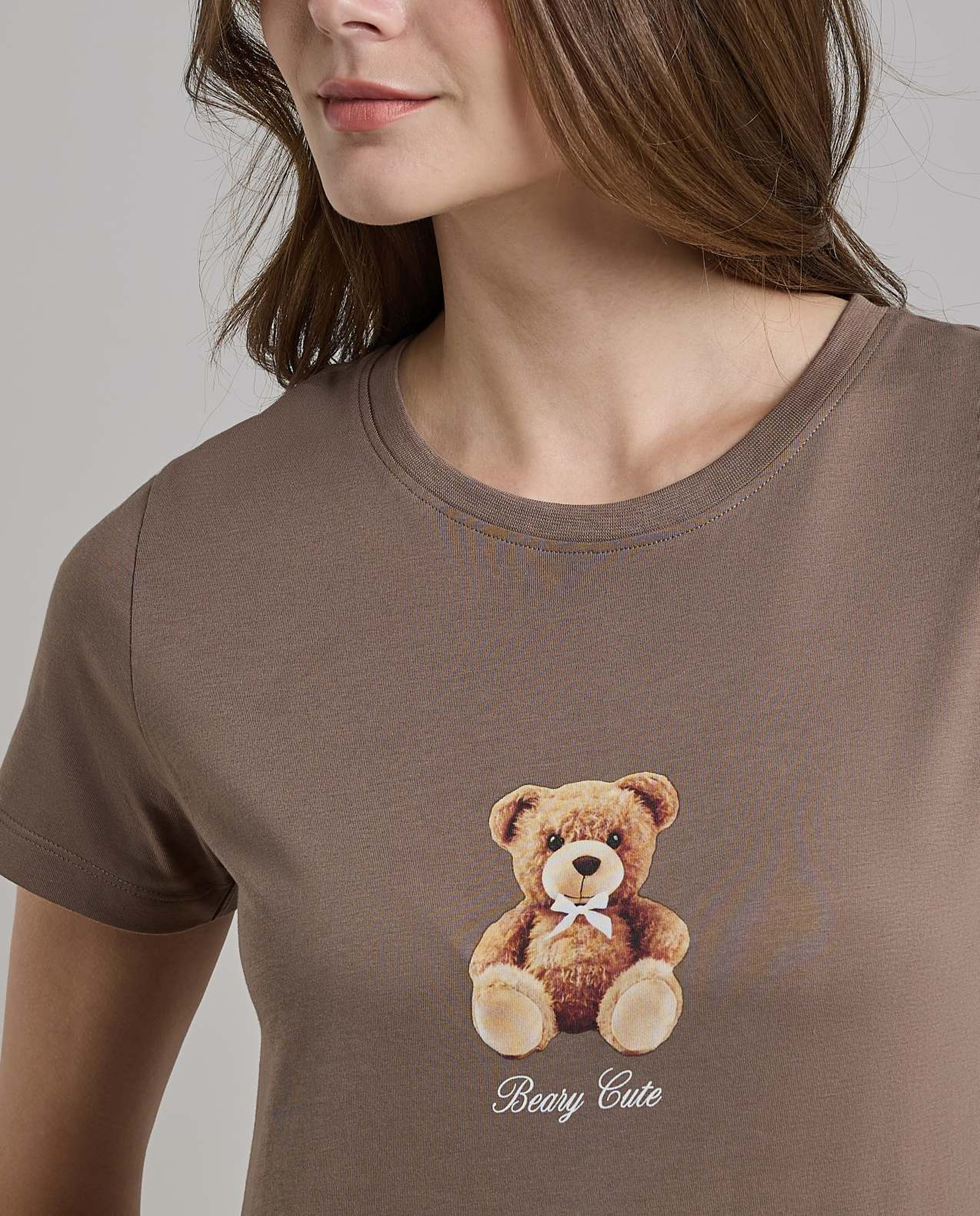 Printed T-Shirt with Crew Neck and Short Sleeves