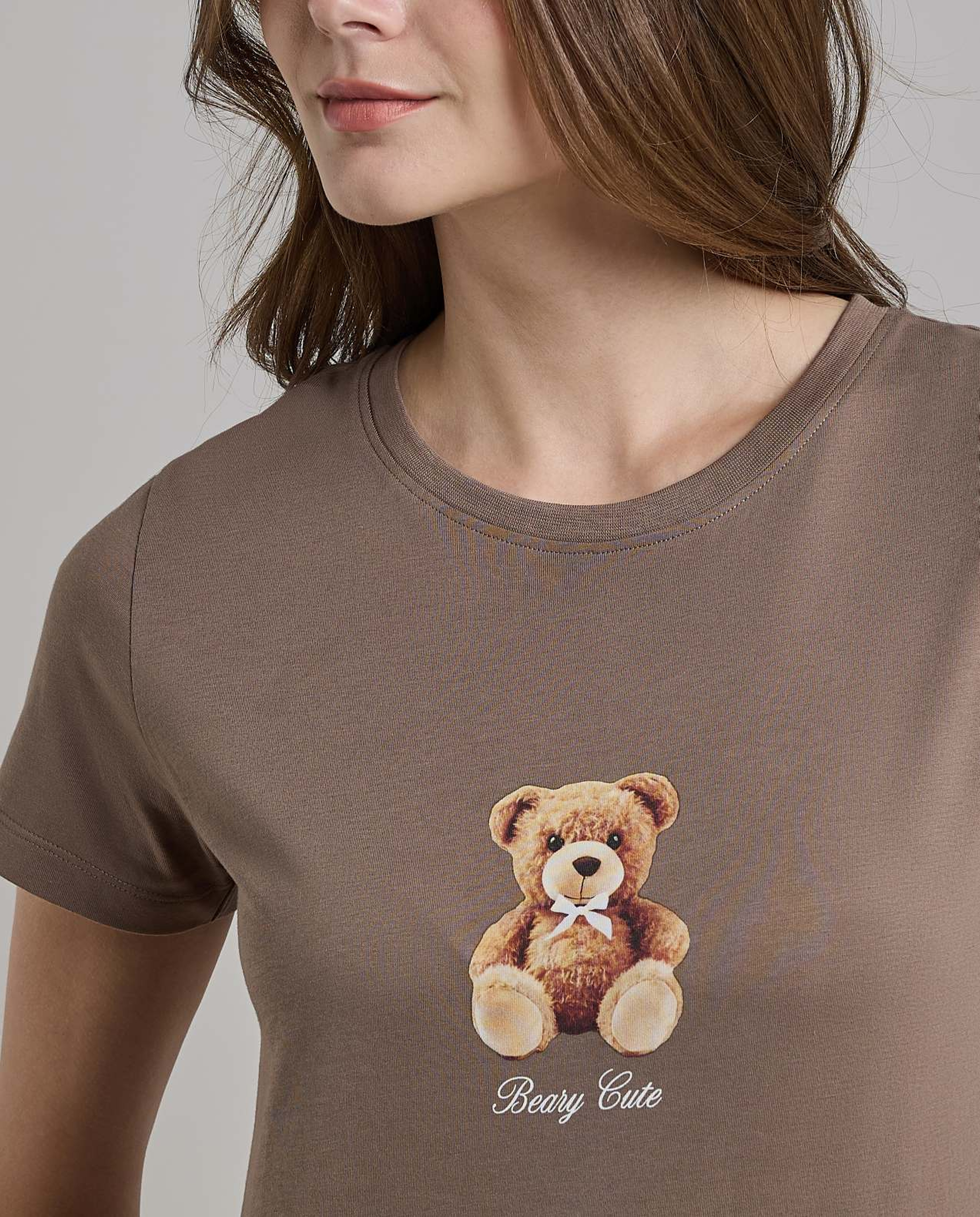 Printed T-Shirt with Crew Neck and Short Sleeves