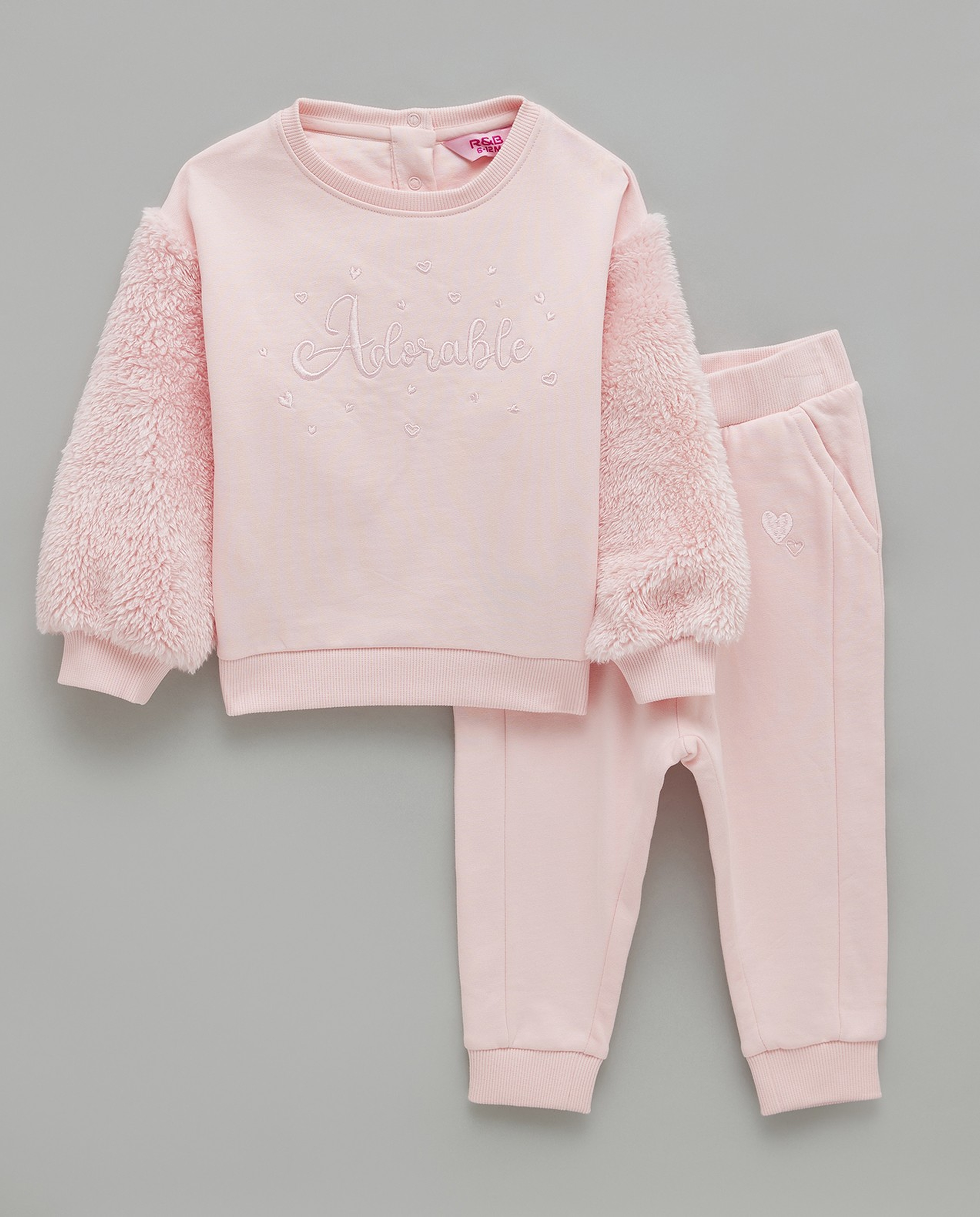 Embroidered Sweatsuit Set