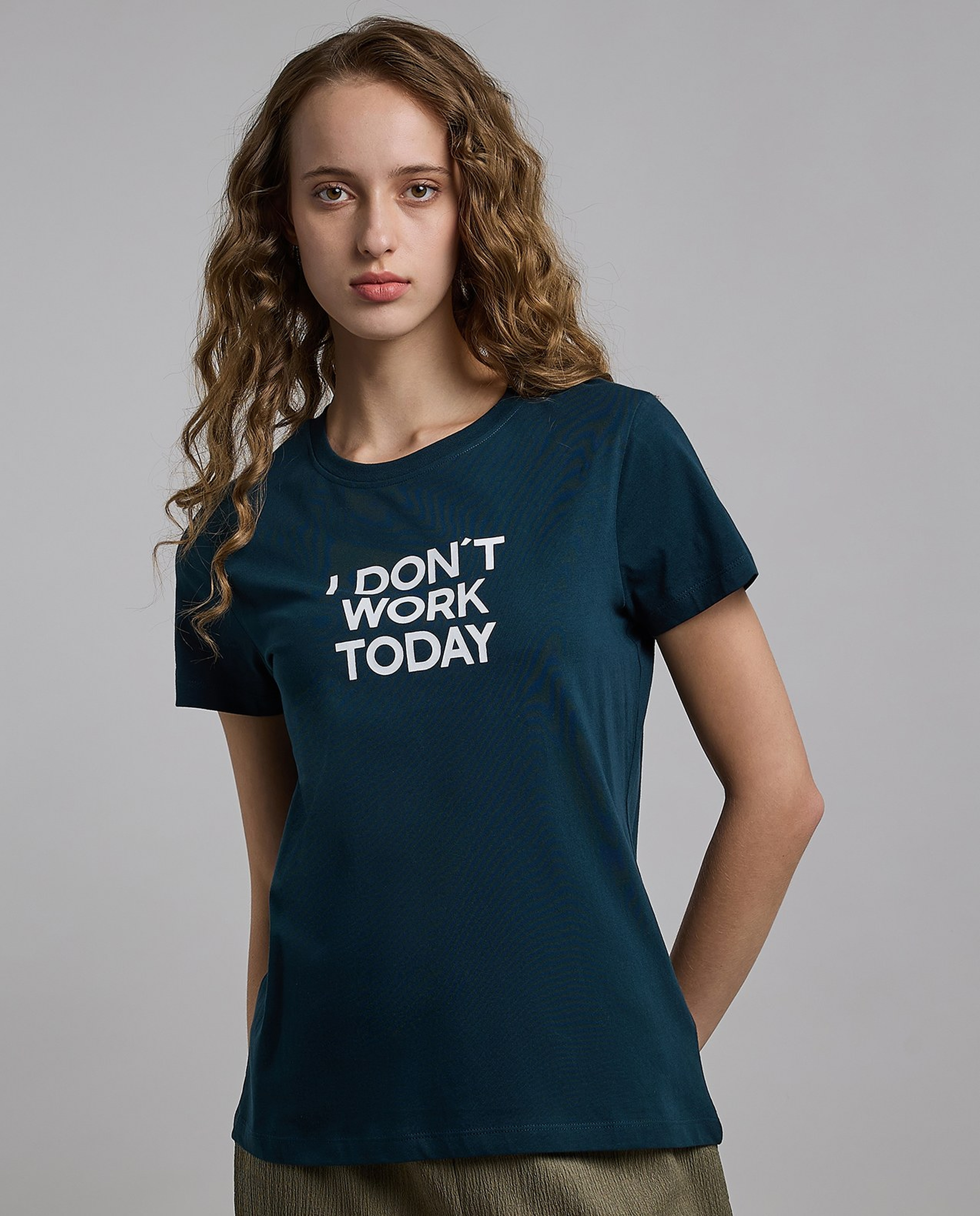 Printed T-Shirt with Crew Neck and Short Sleeves