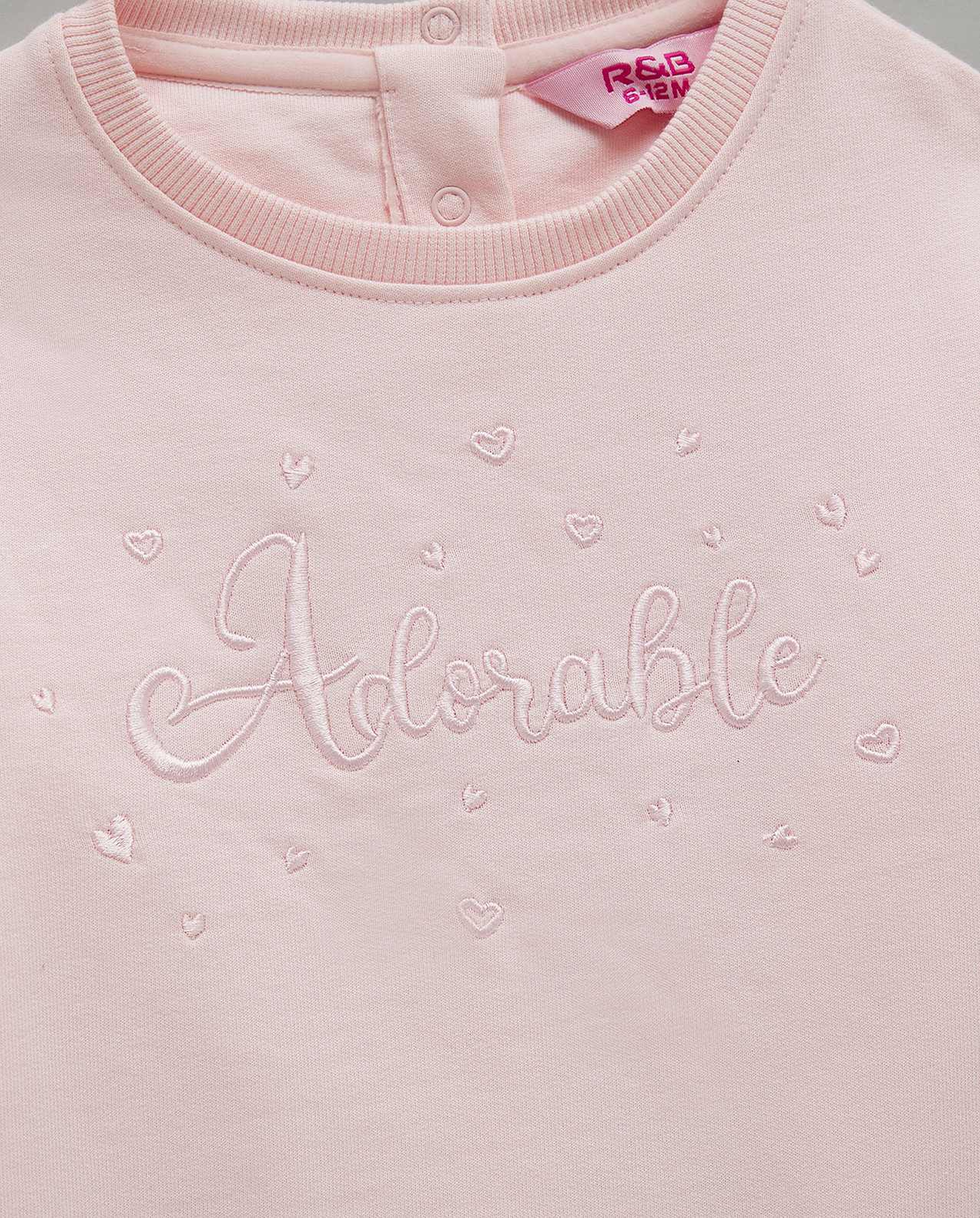 Embroidered Sweatsuit Set