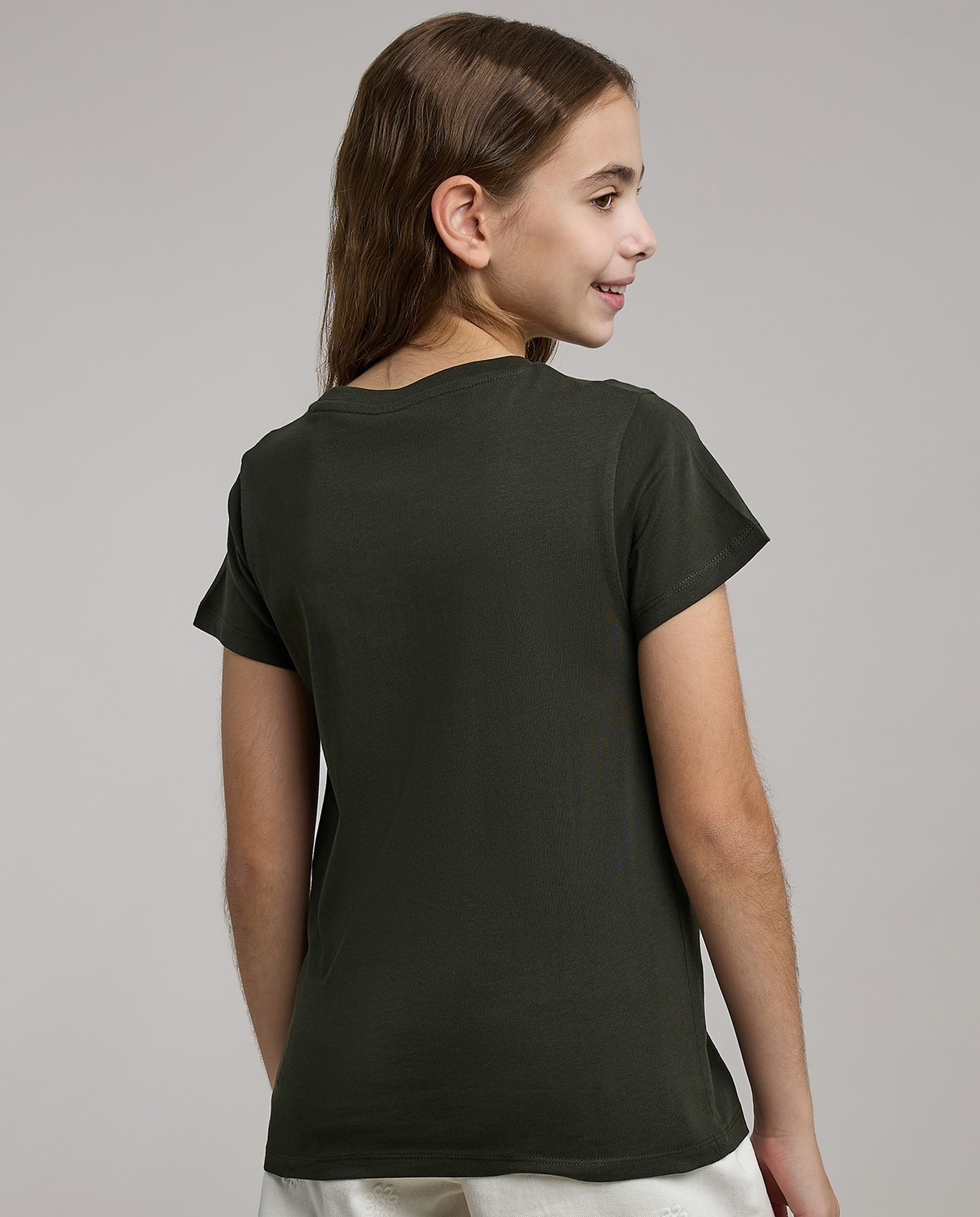 Printed T-Shirt with Crew Neck and Short Sleeves