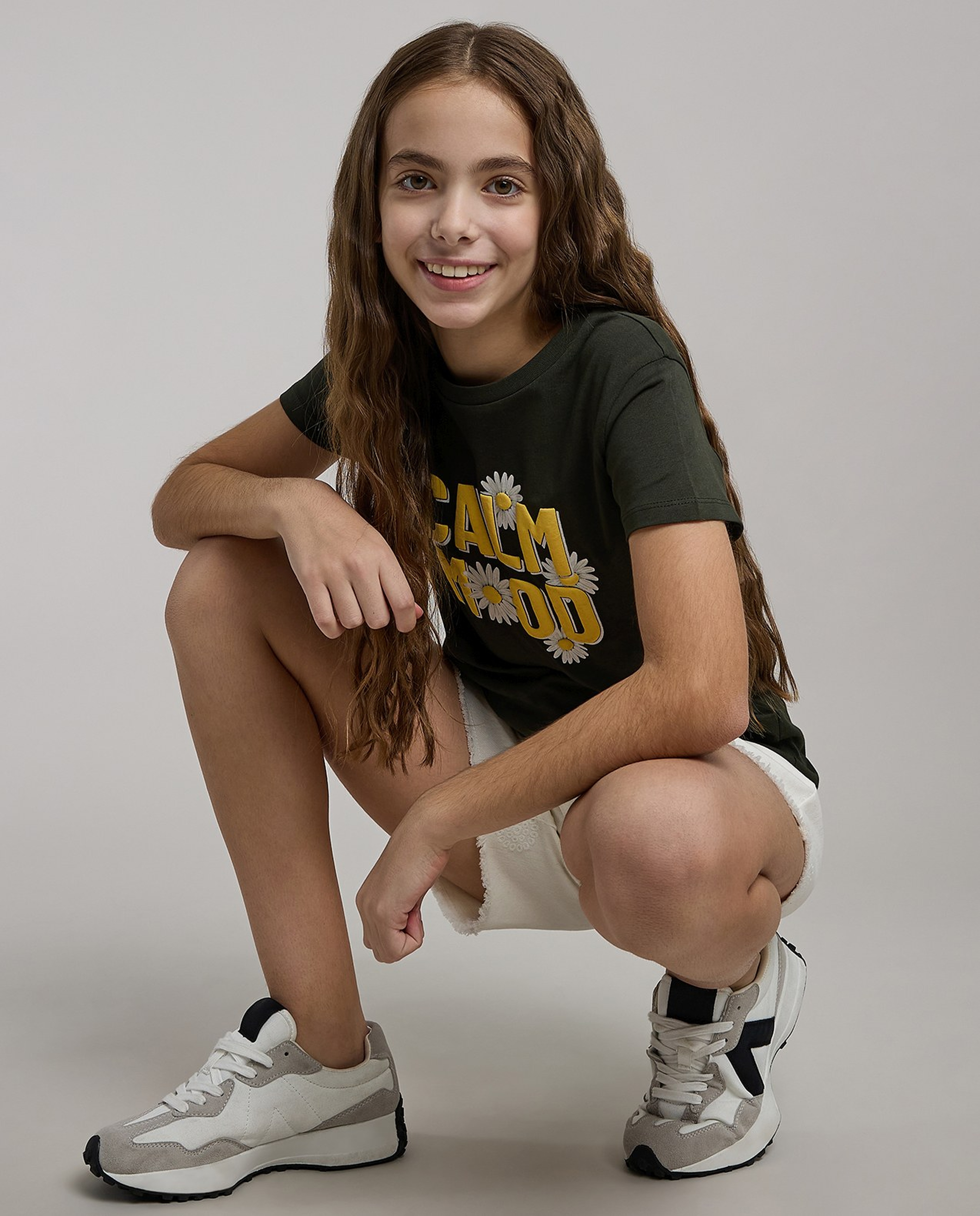 Printed T-Shirt with Crew Neck and Short Sleeves