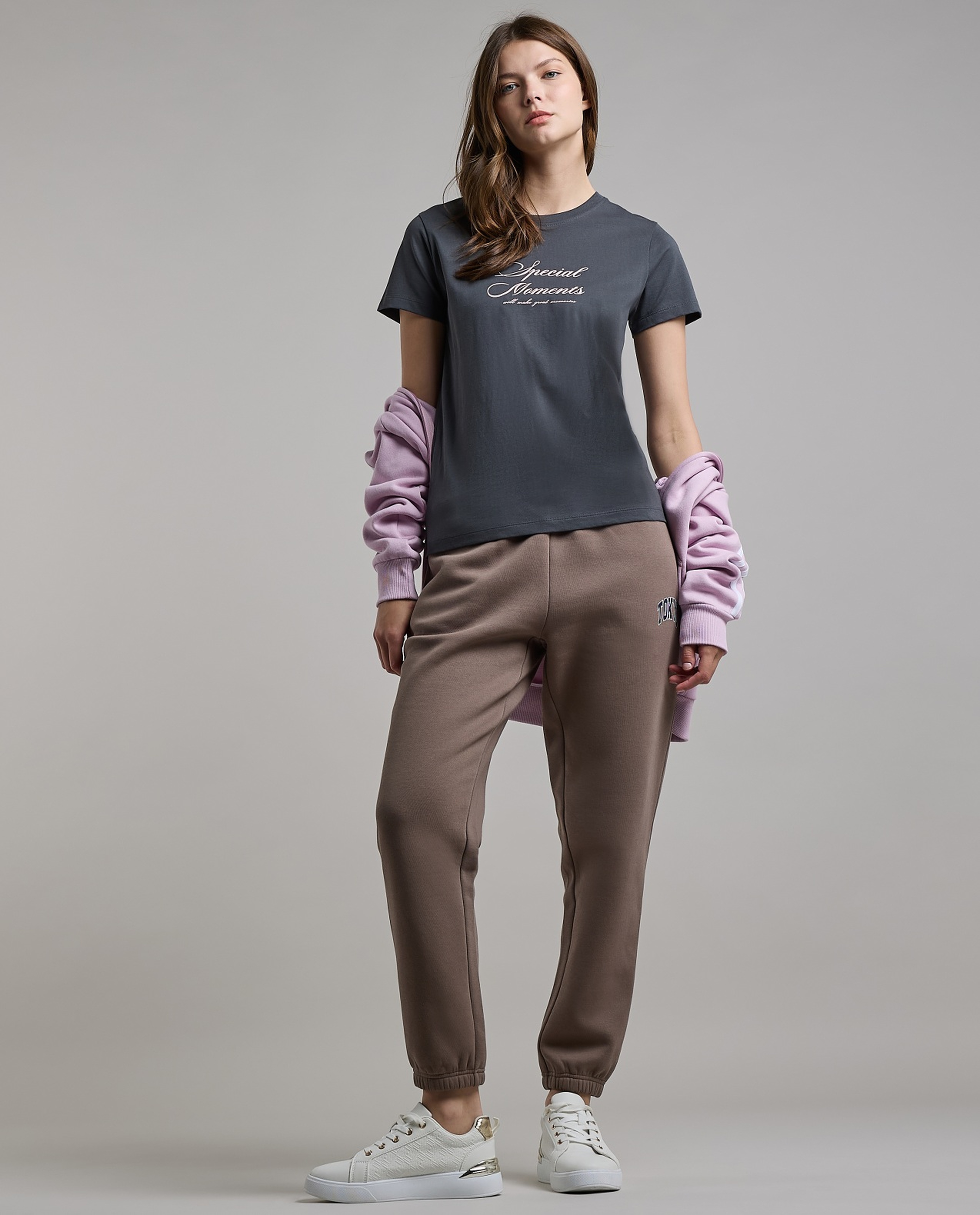 Printed T-Shirt with Crew Neck and Short Sleeves