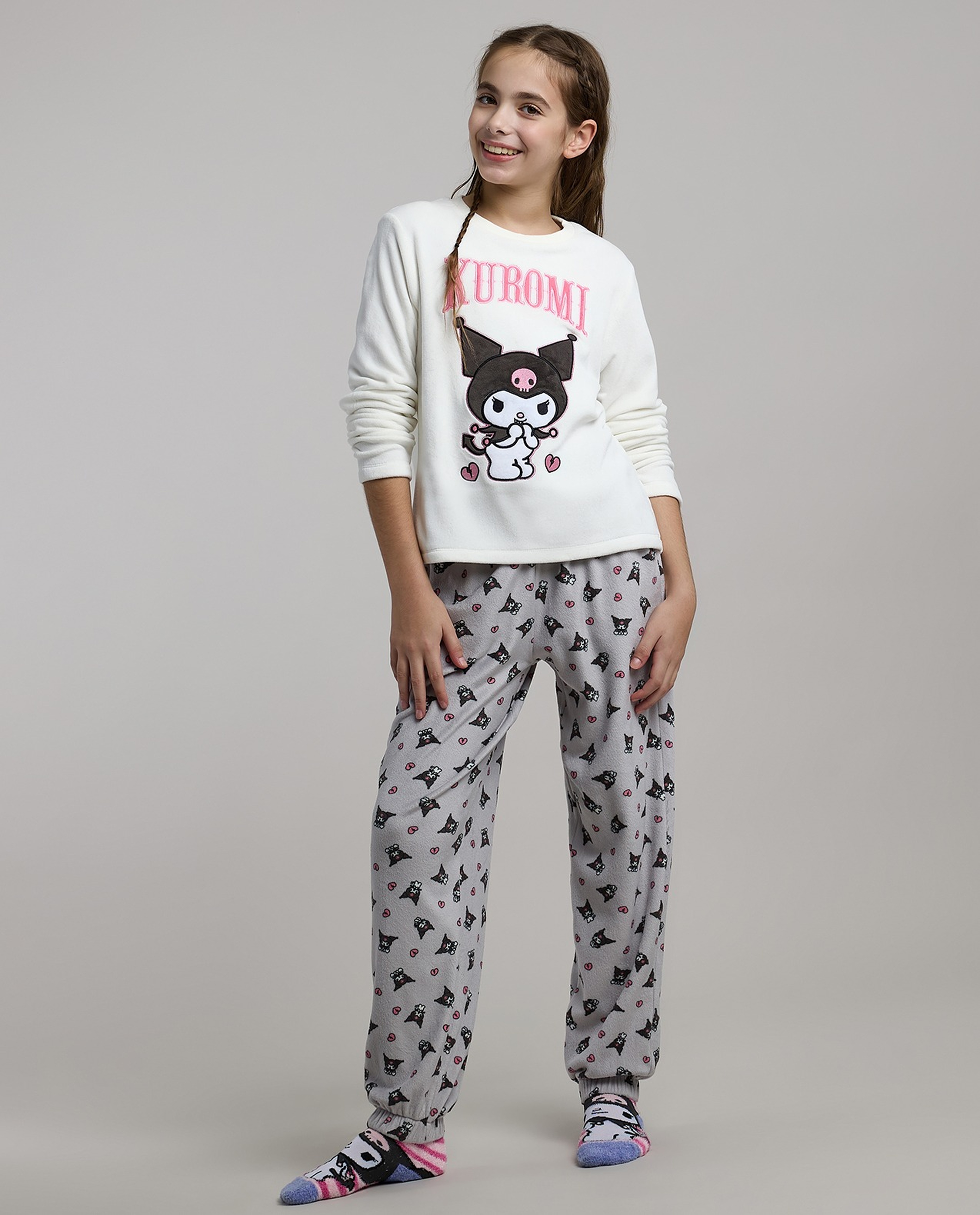 Kuromi Embroidered Pyjama Set