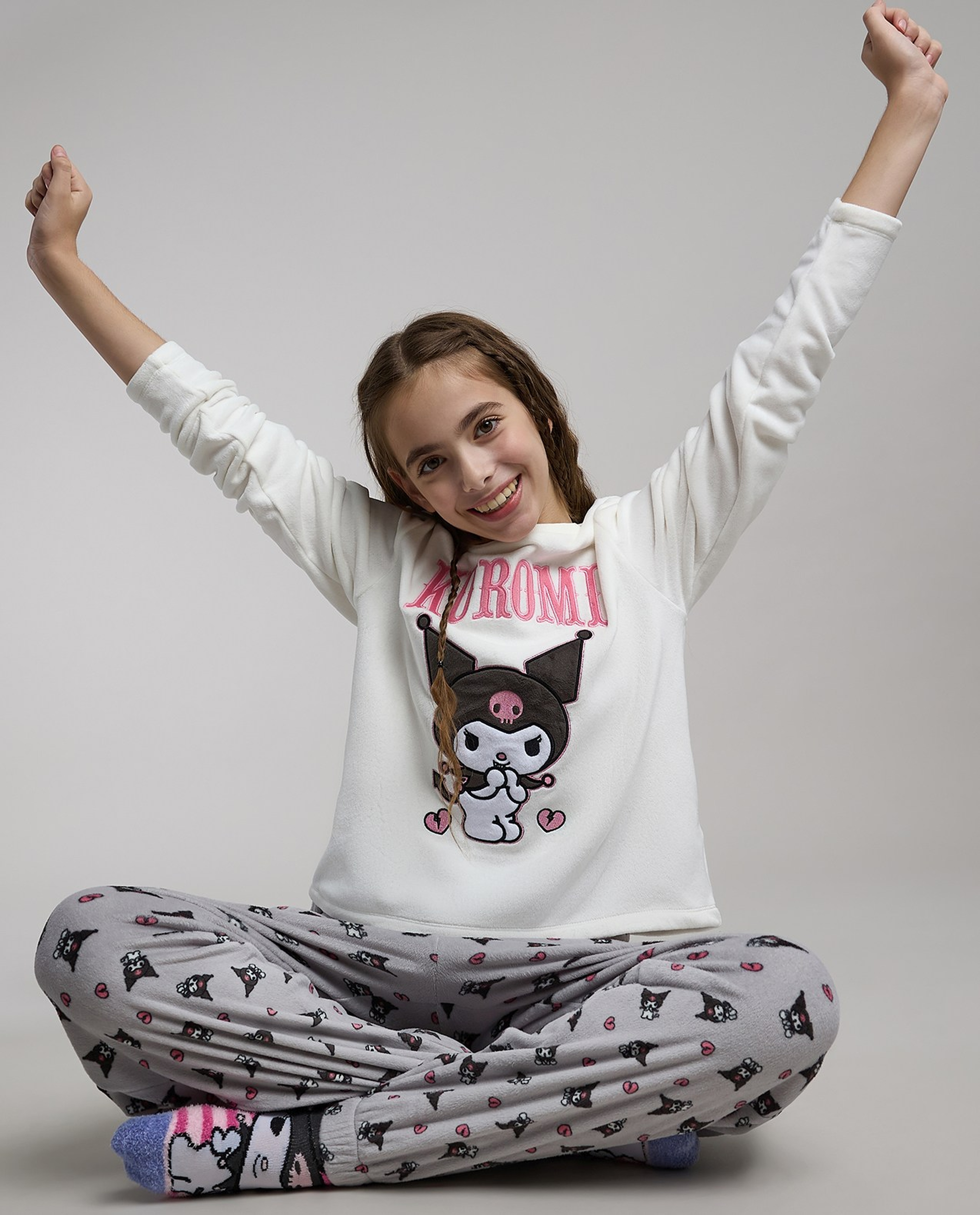 Kuromi Embroidered Pyjama Set