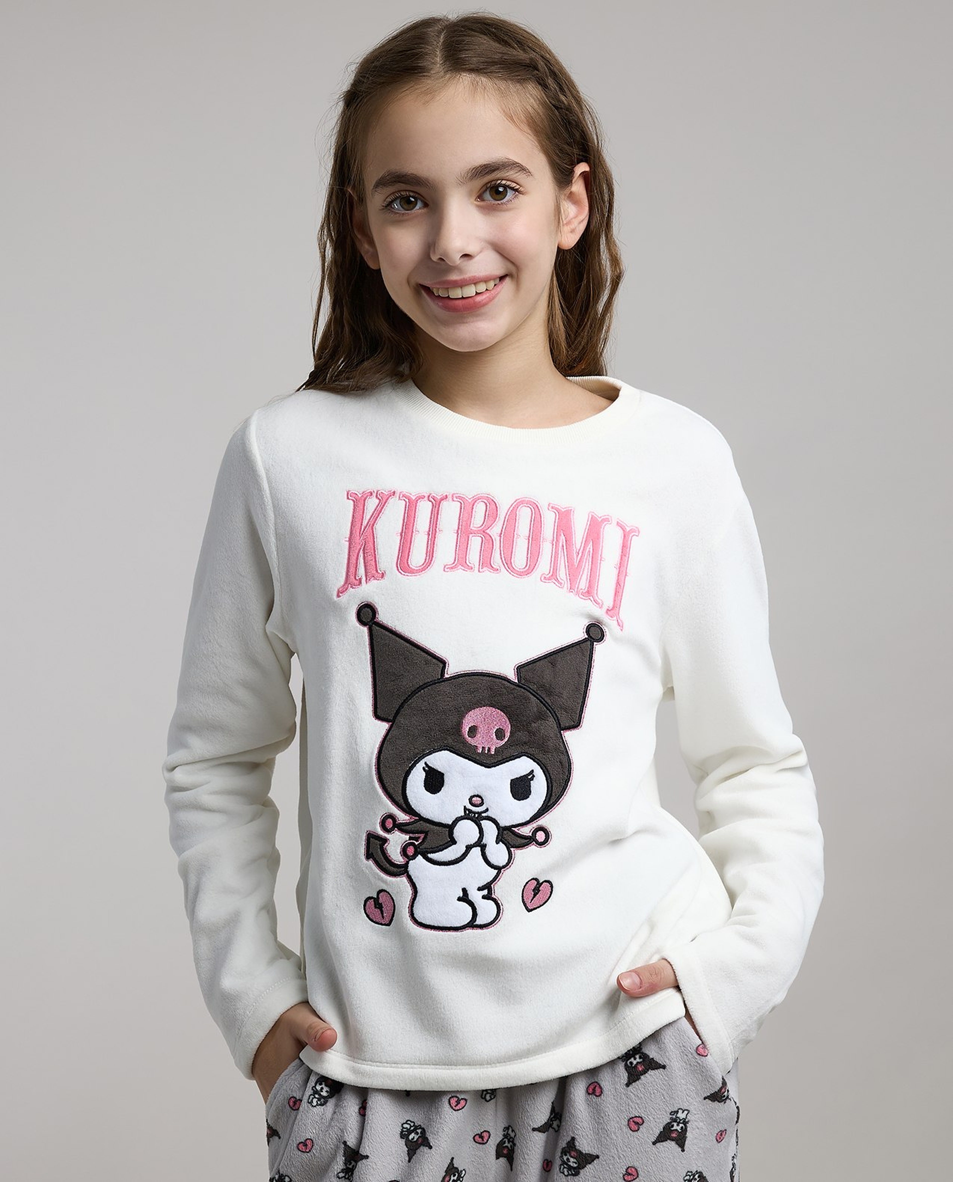 Kuromi Embroidered Pyjama Set