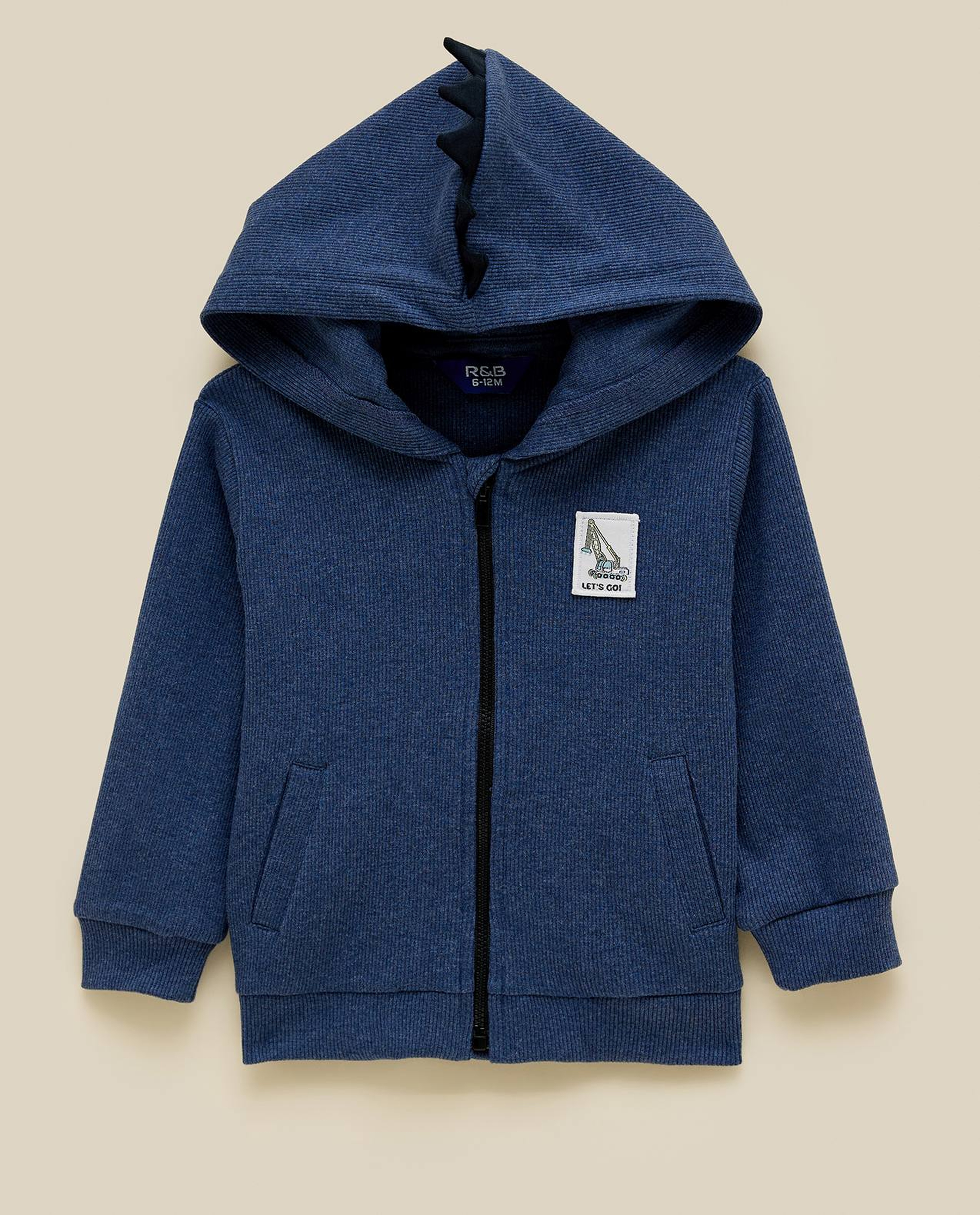 Solid Hooded Jacket and Jogger Set