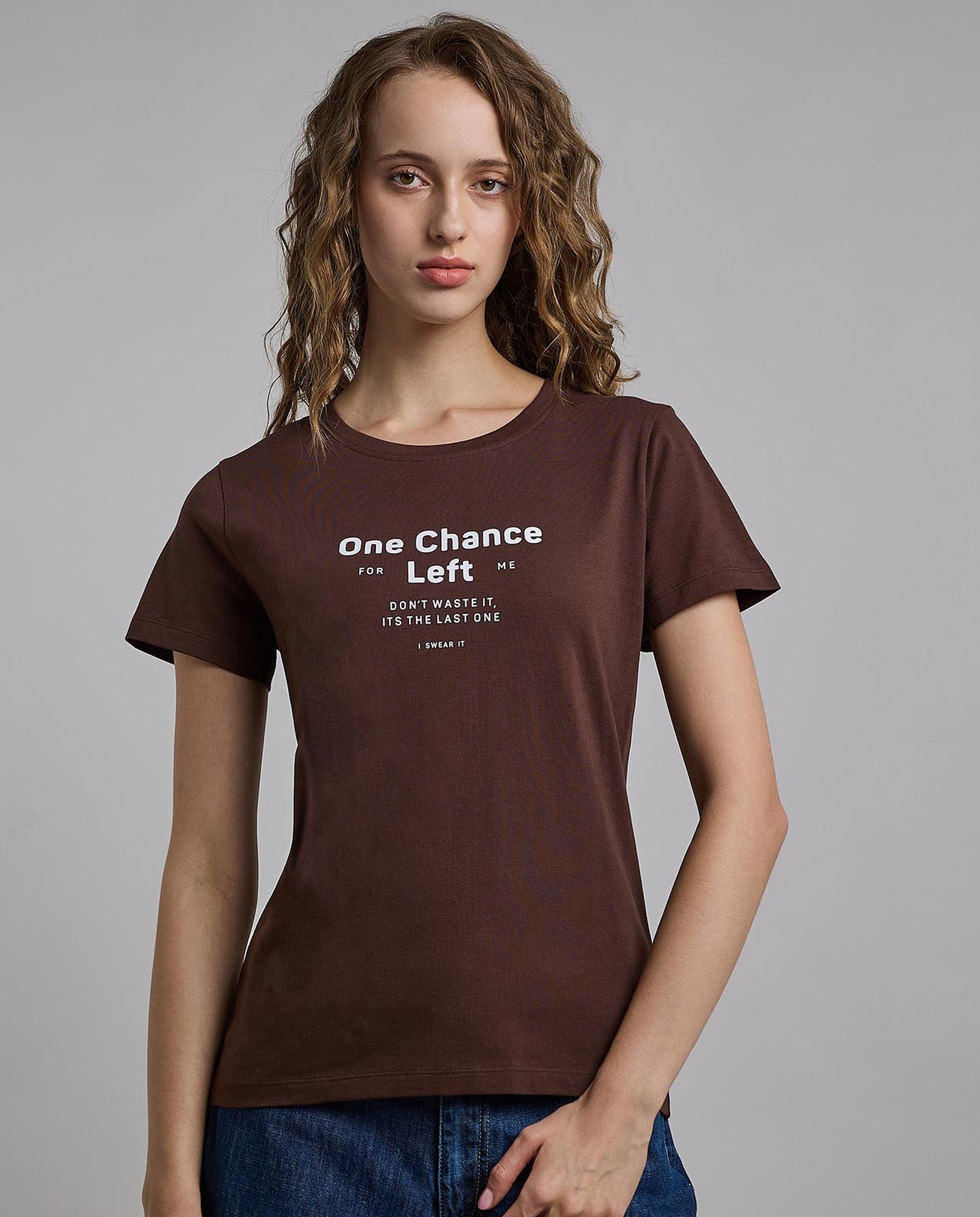 Printed T-Shirt with Crew Neck and Short Sleeves