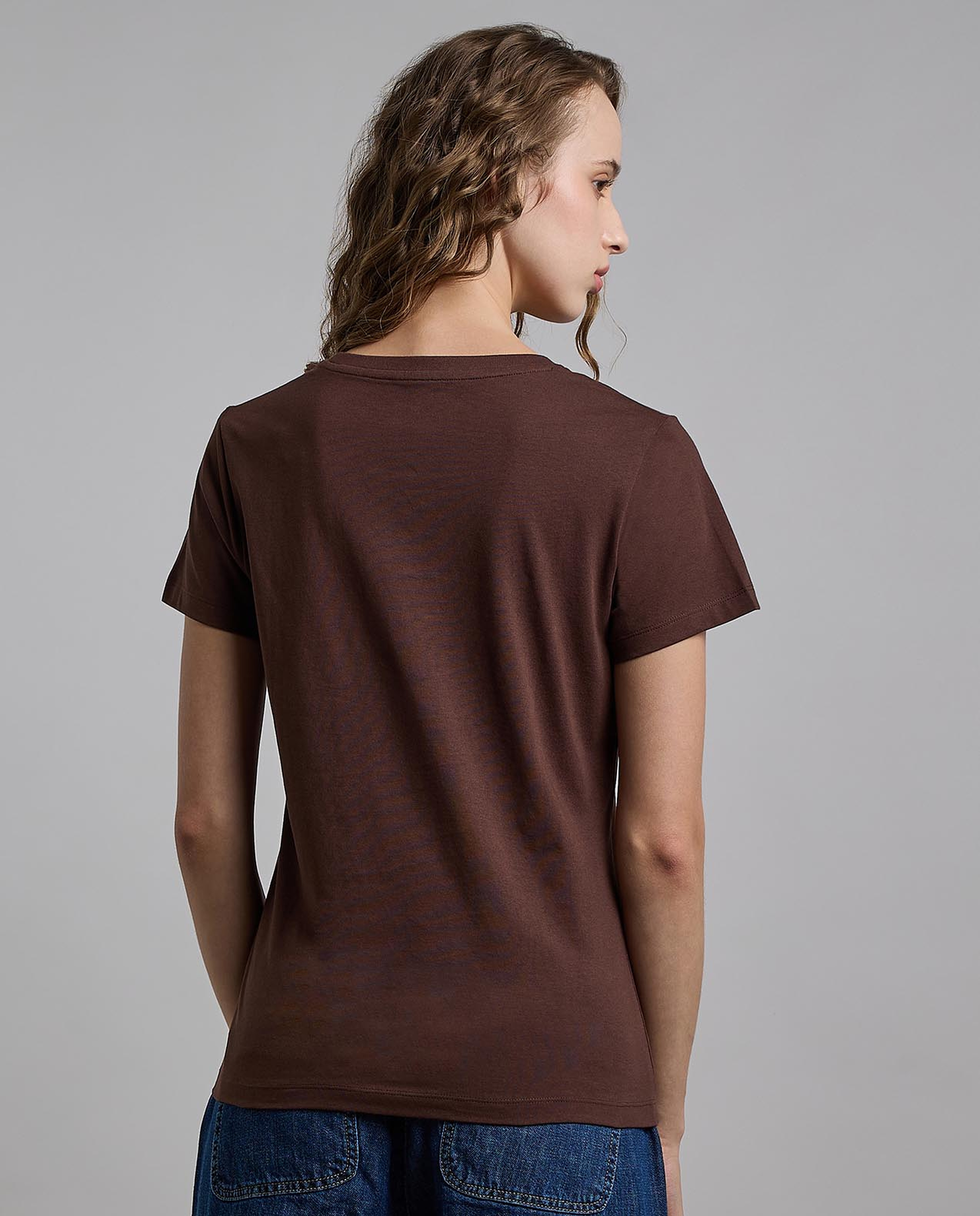 Printed T-Shirt with Crew Neck and Short Sleeves