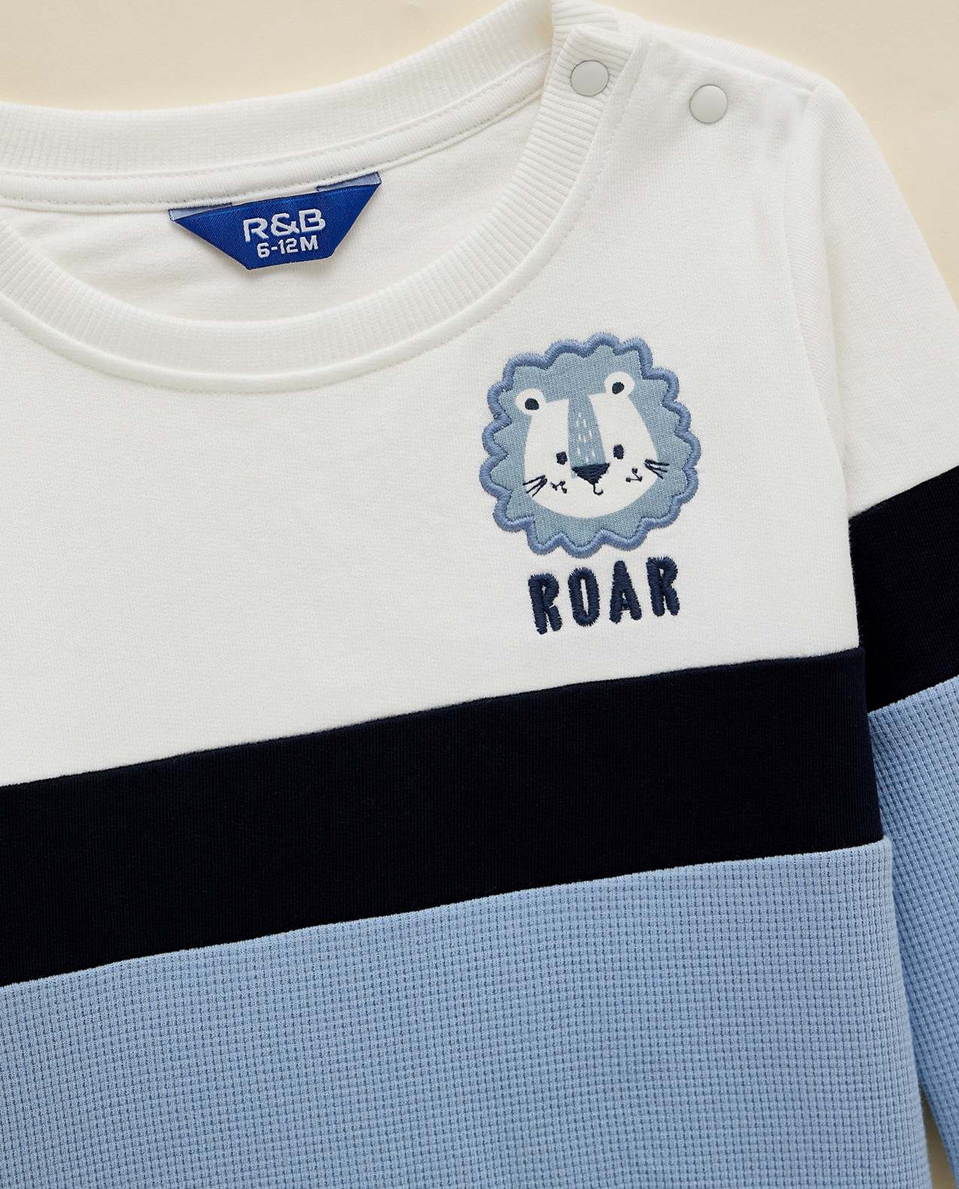 Color Block Sweatshirt and Jogger Set