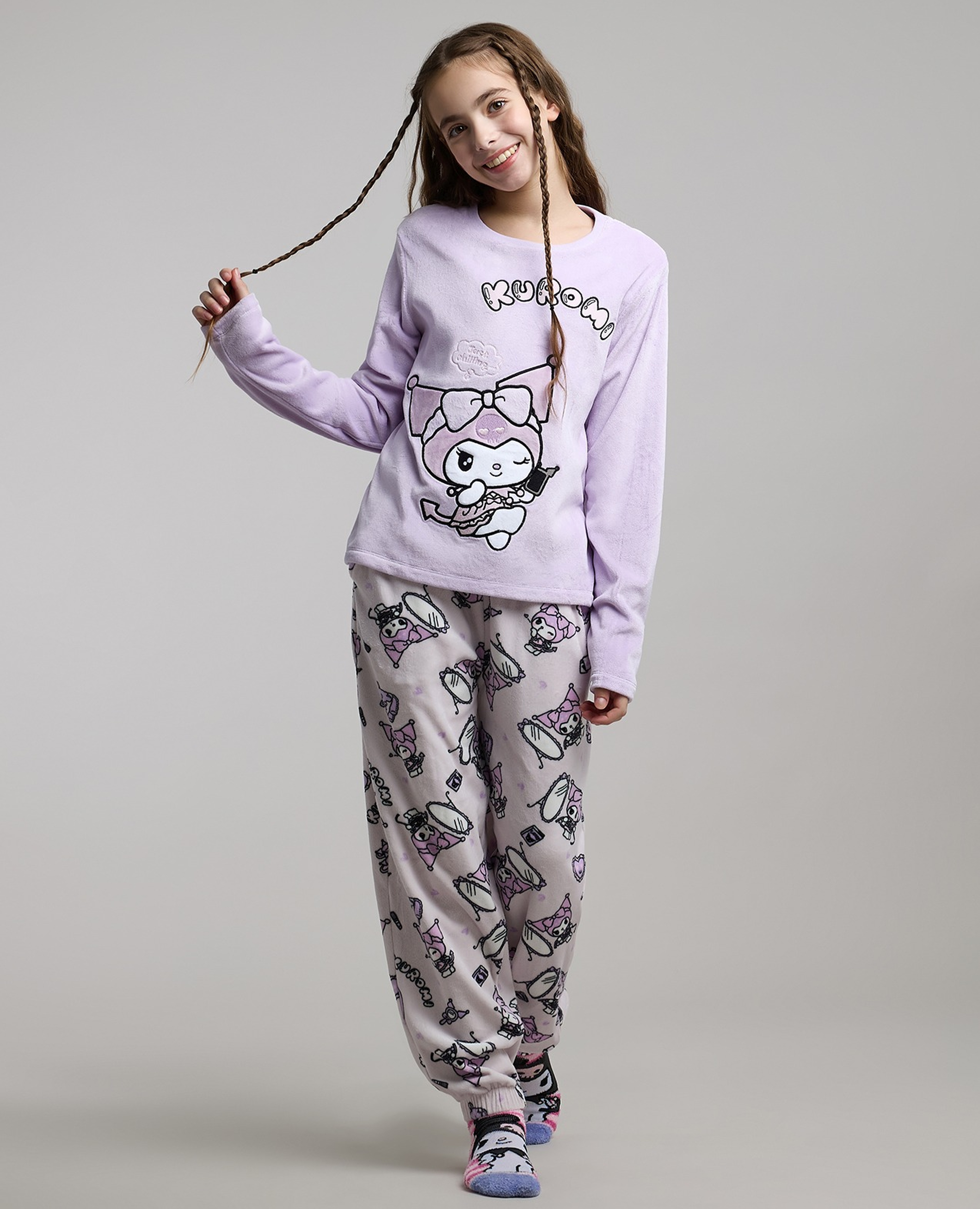 Kuromi Embroidered Pyjama Set
