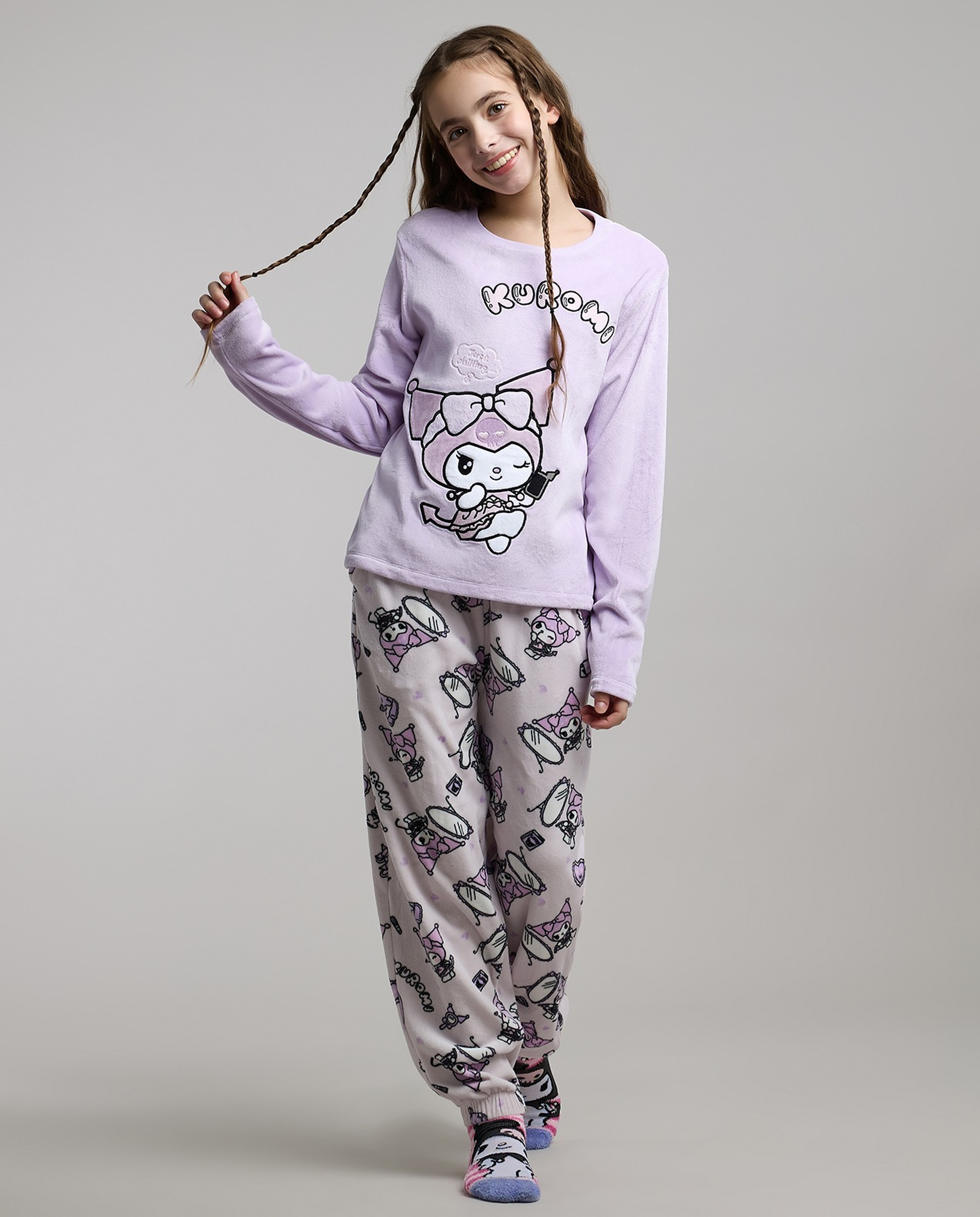 Kuromi Embroidered Pyjama Set