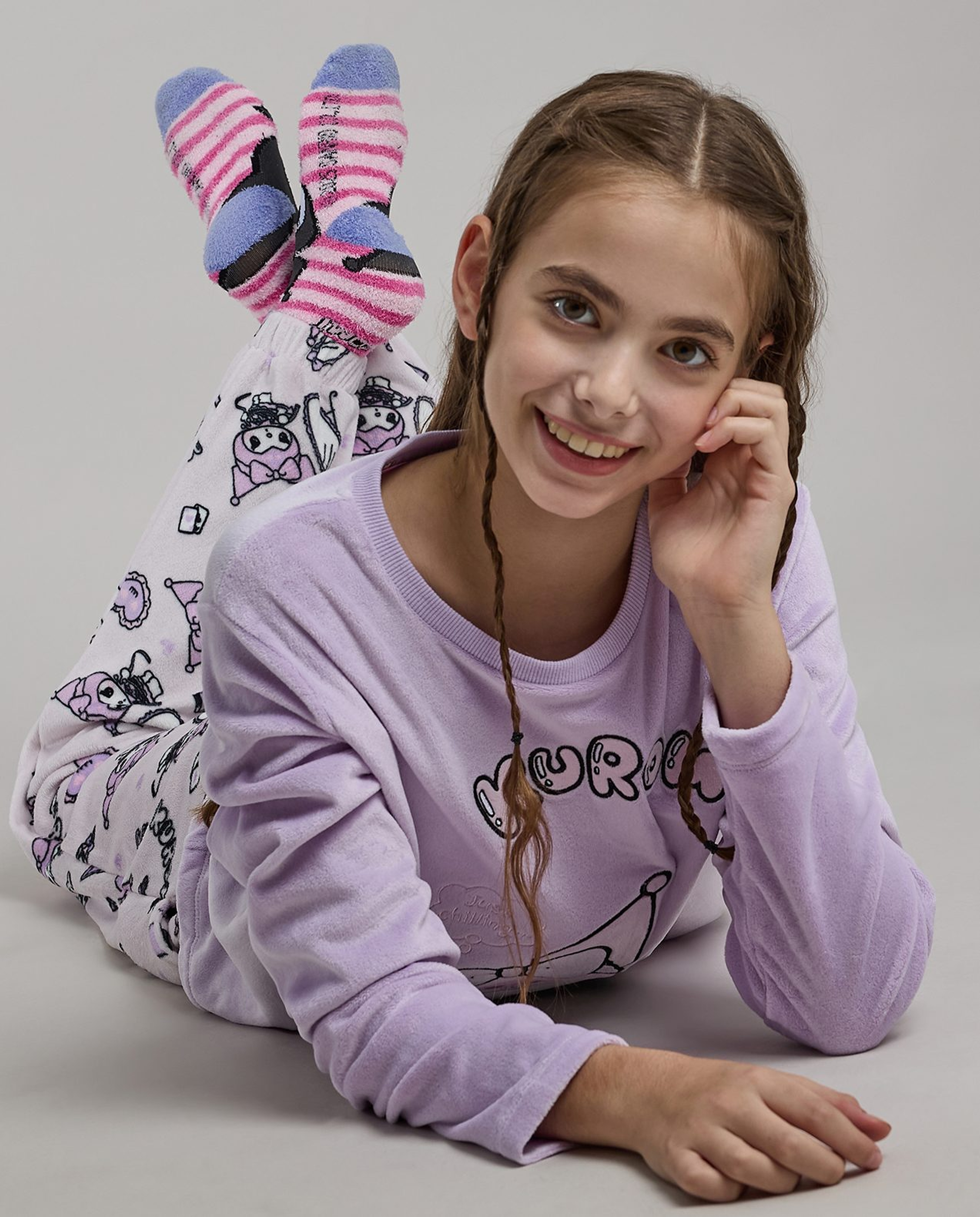 Kuromi Embroidered Pyjama Set