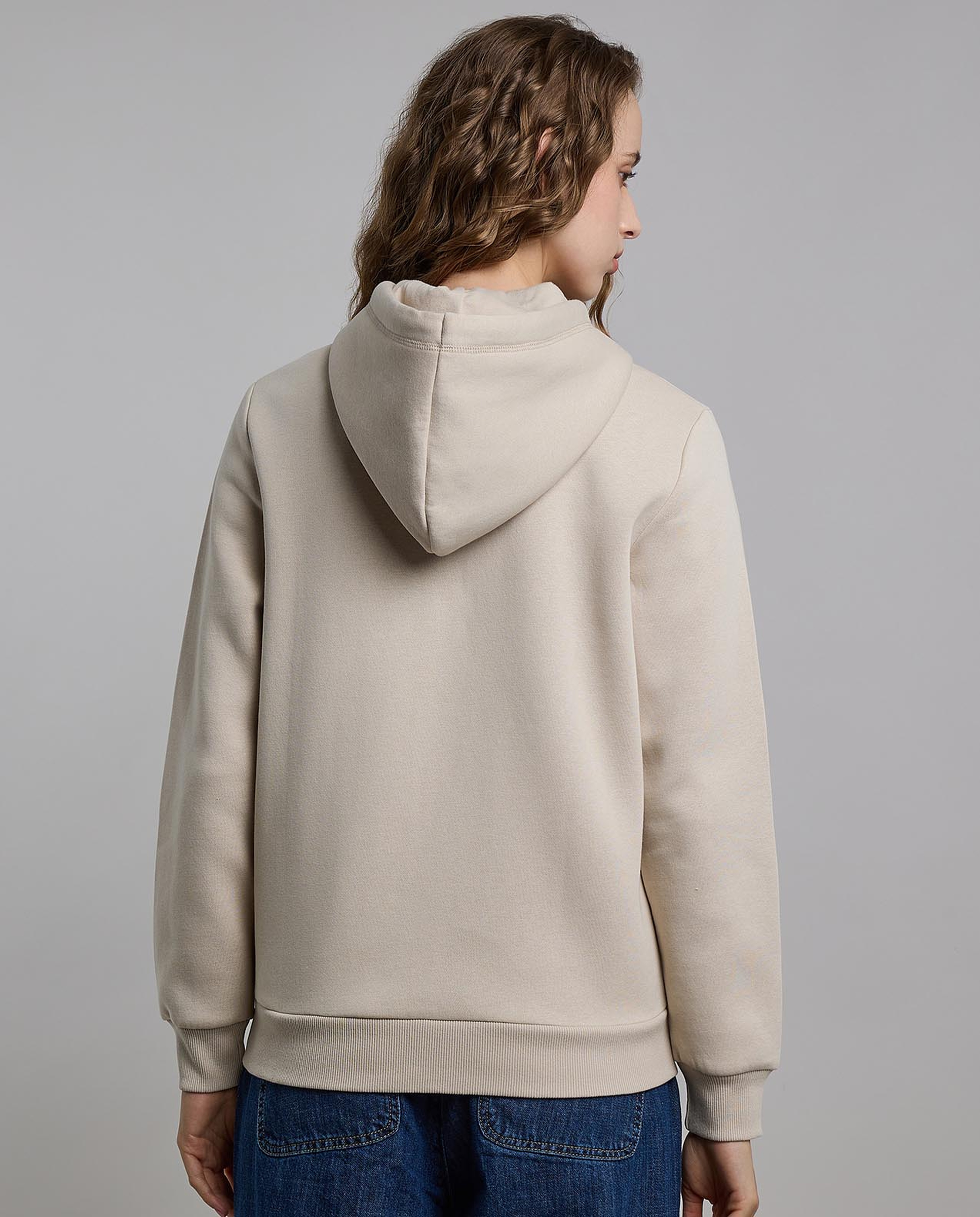 Printed Hooded Jacket with Long Sleeves