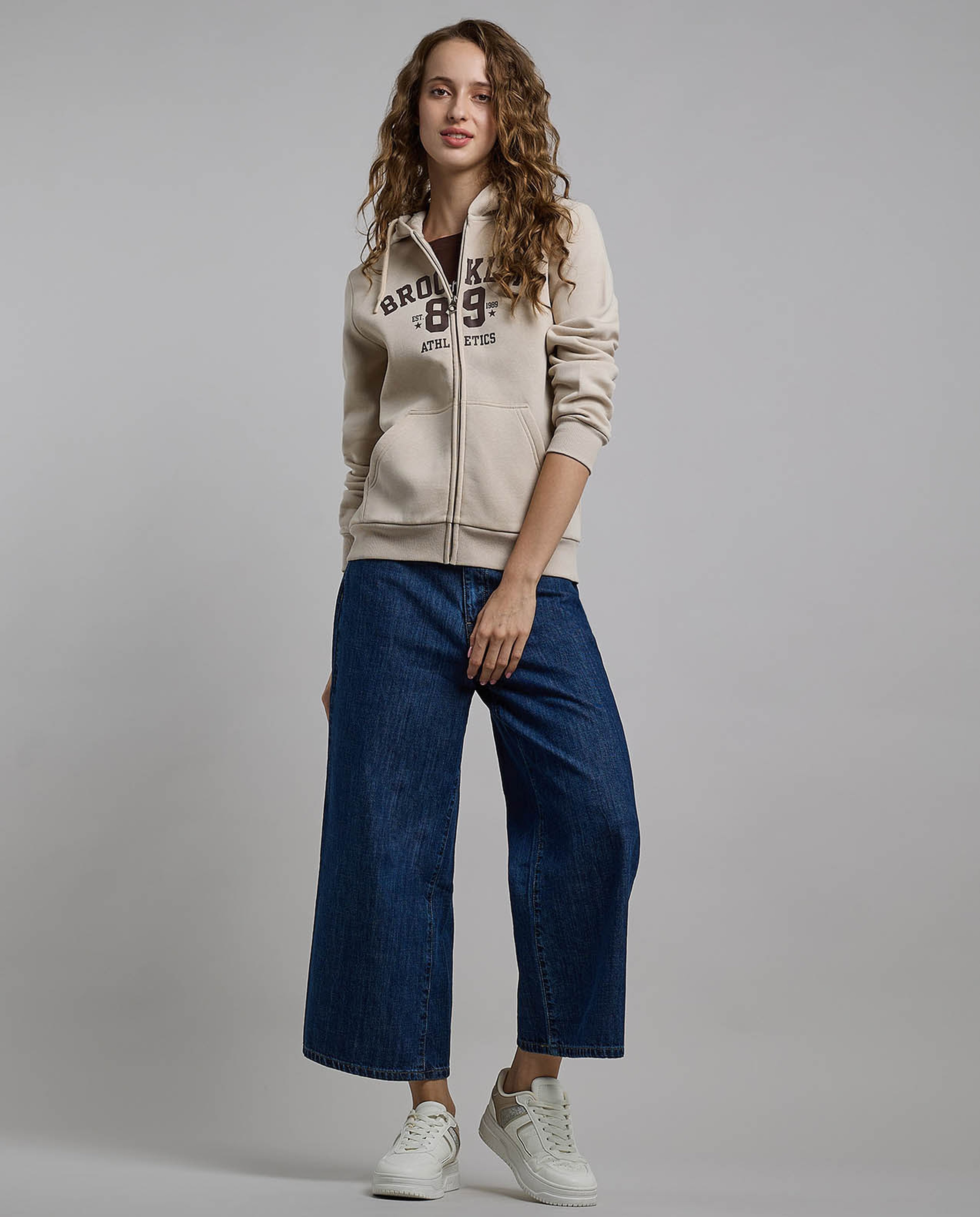 Printed Hooded Jacket with Long Sleeves