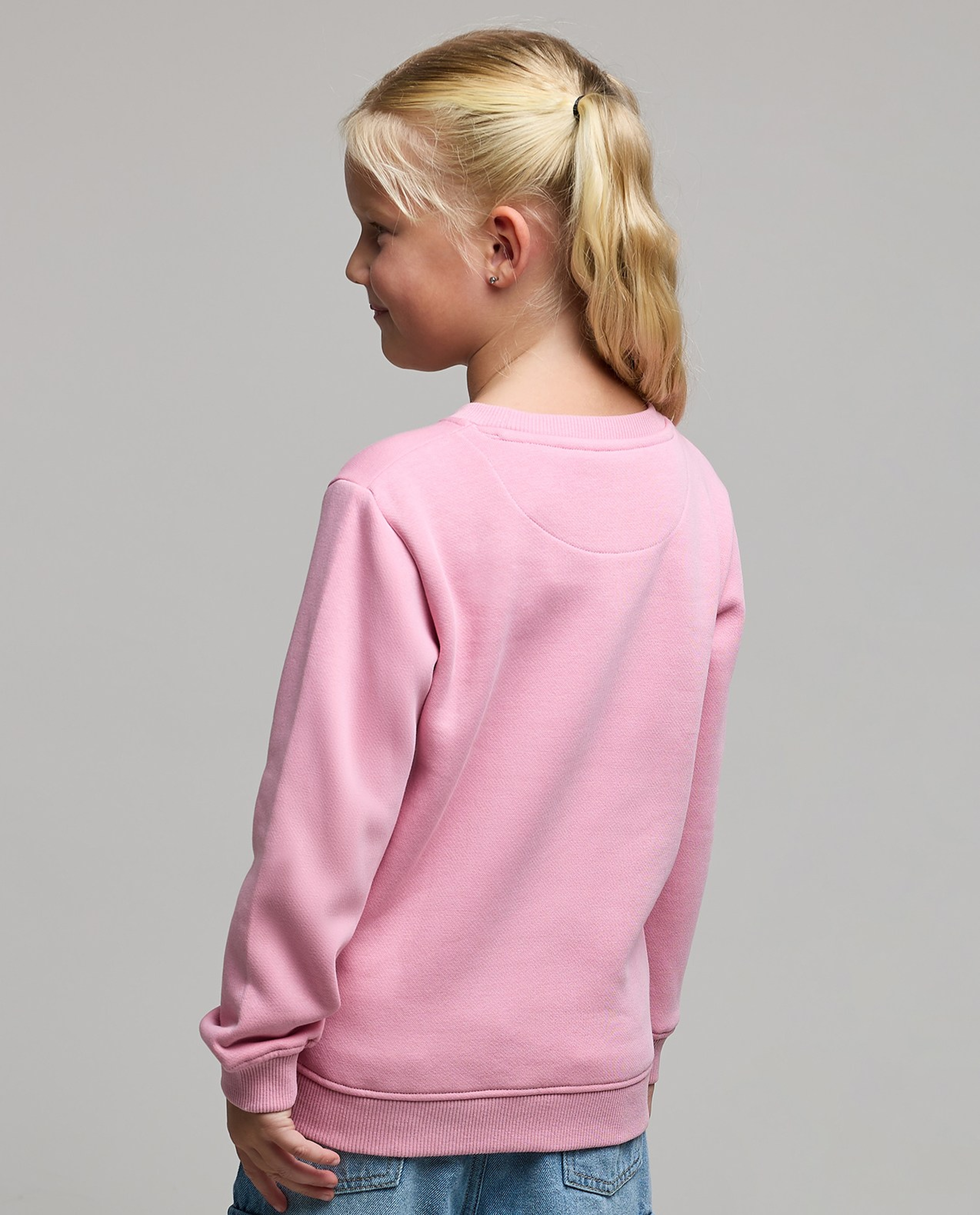 Printed Sweatshirt with Crew Neck and Long Sleeves