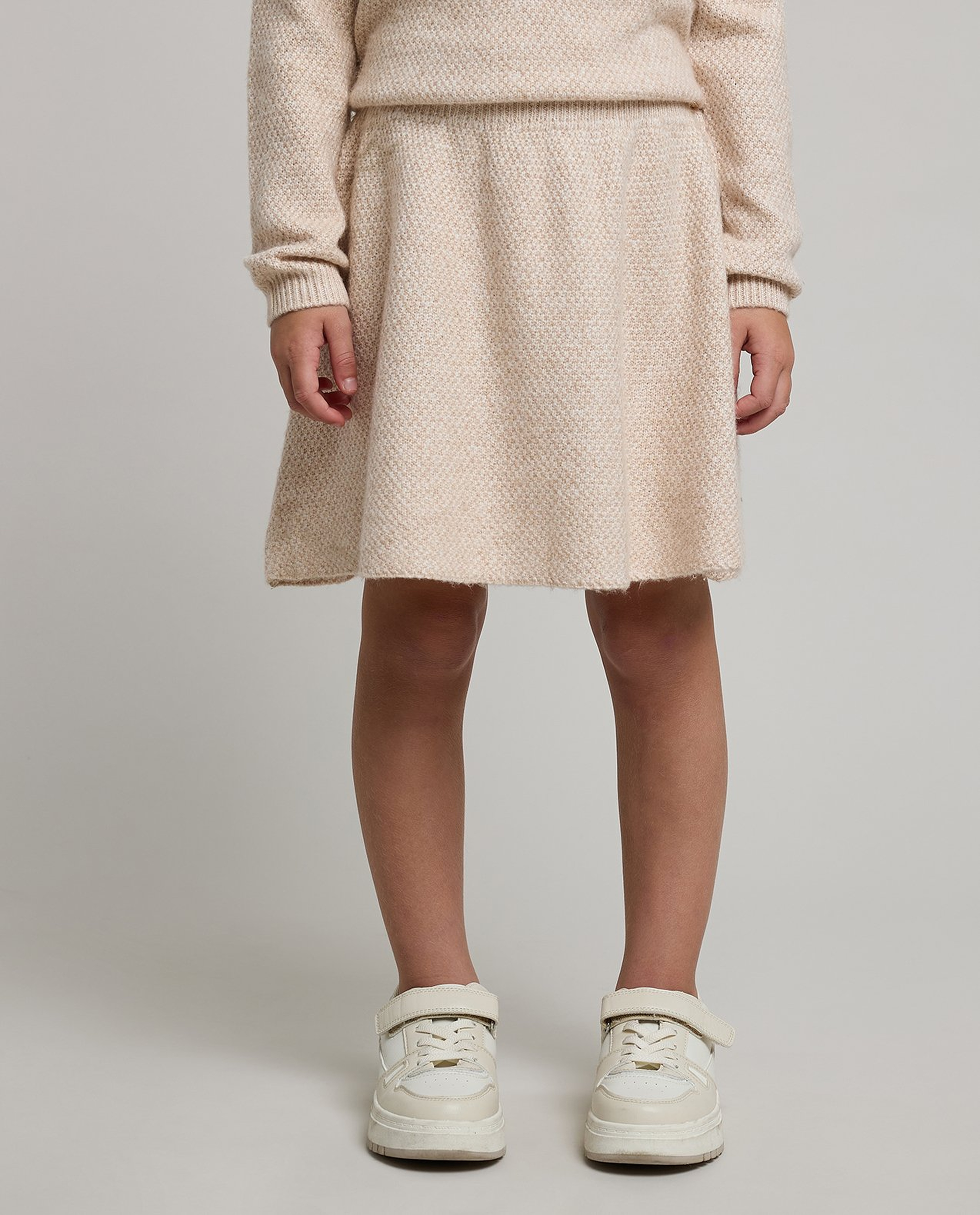 Knitted Sweater and Skirt Set