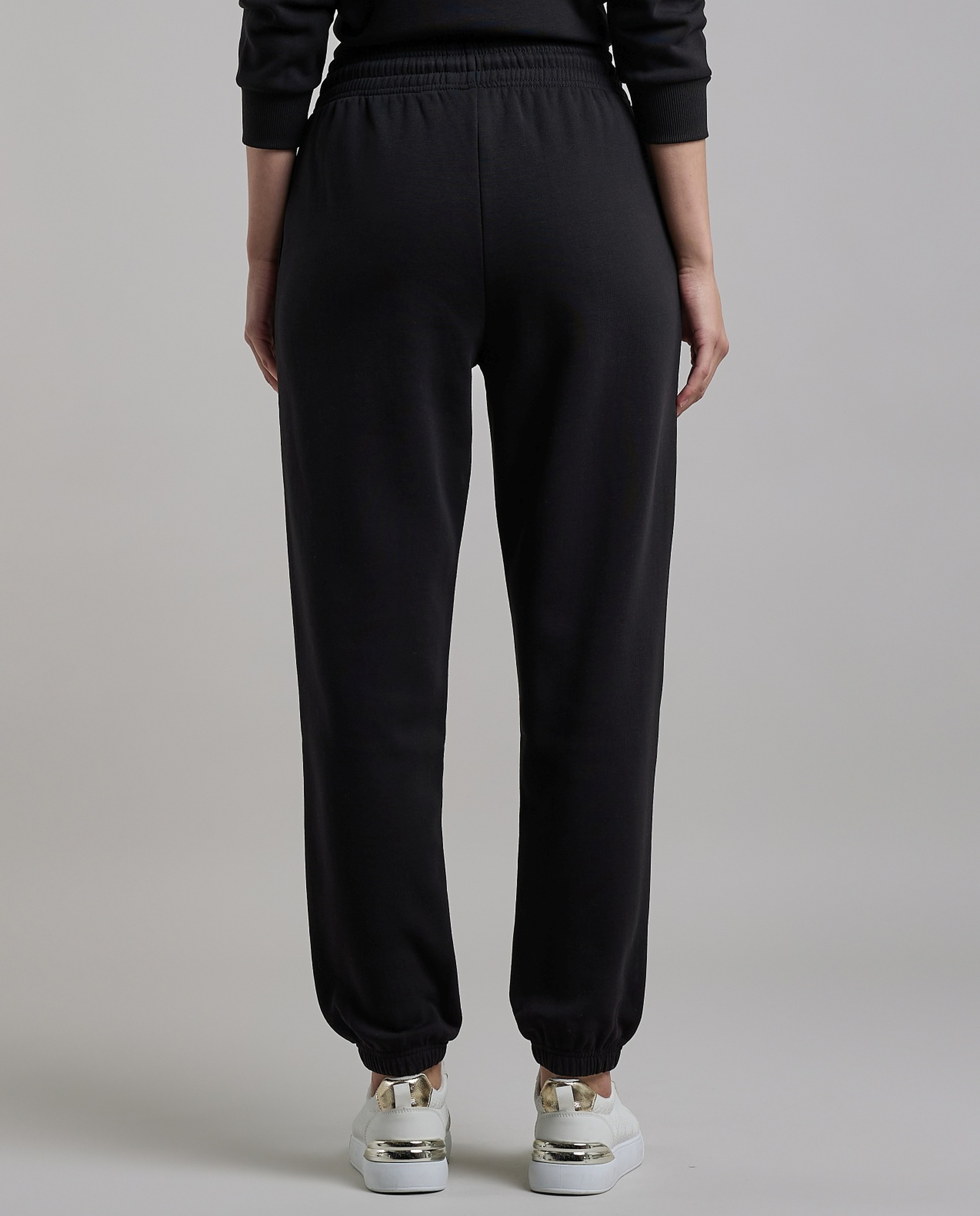 Print Detail Joggers with Drawstring Waist