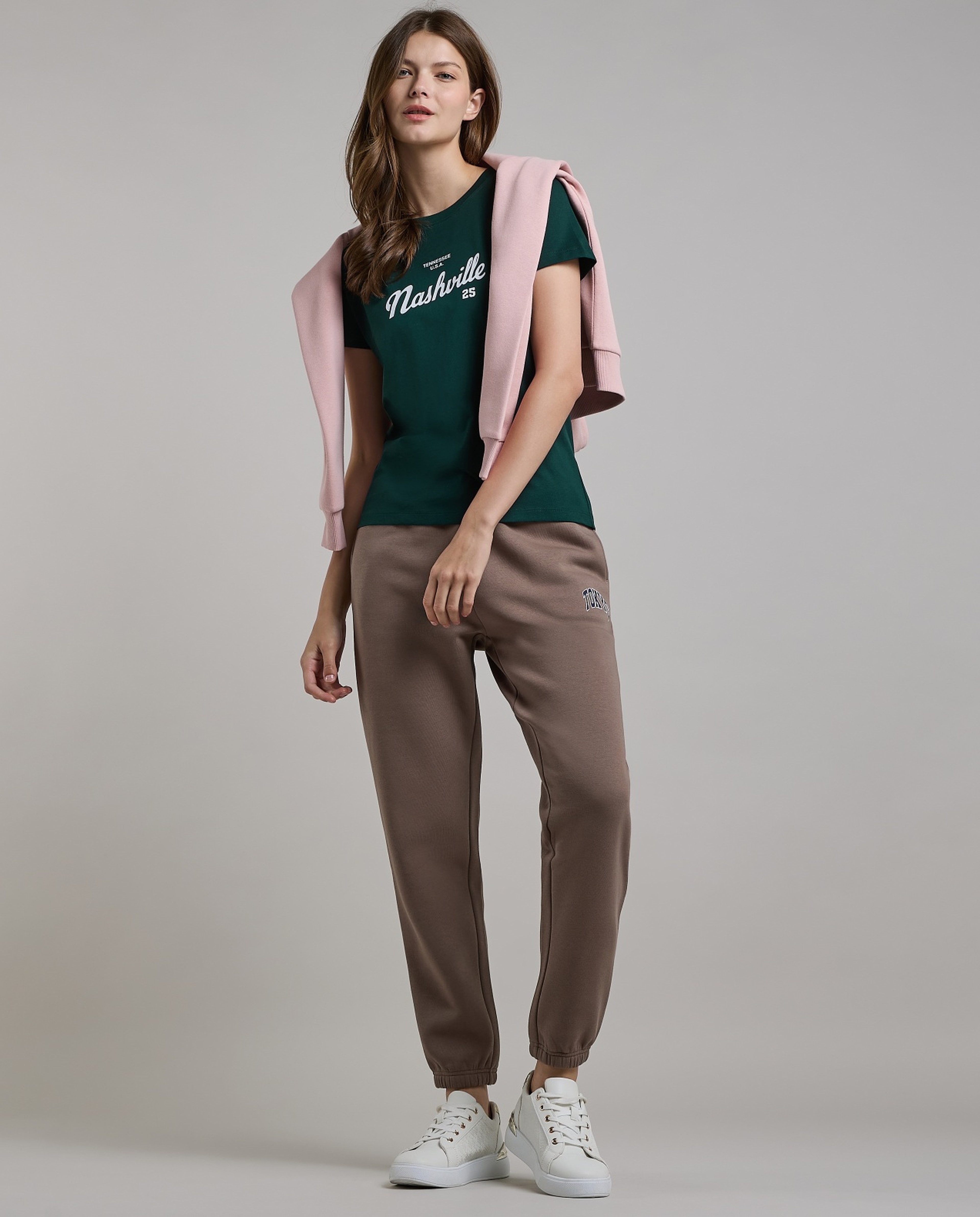 Printed T-Shirt with Crew Neck and Short Sleeves