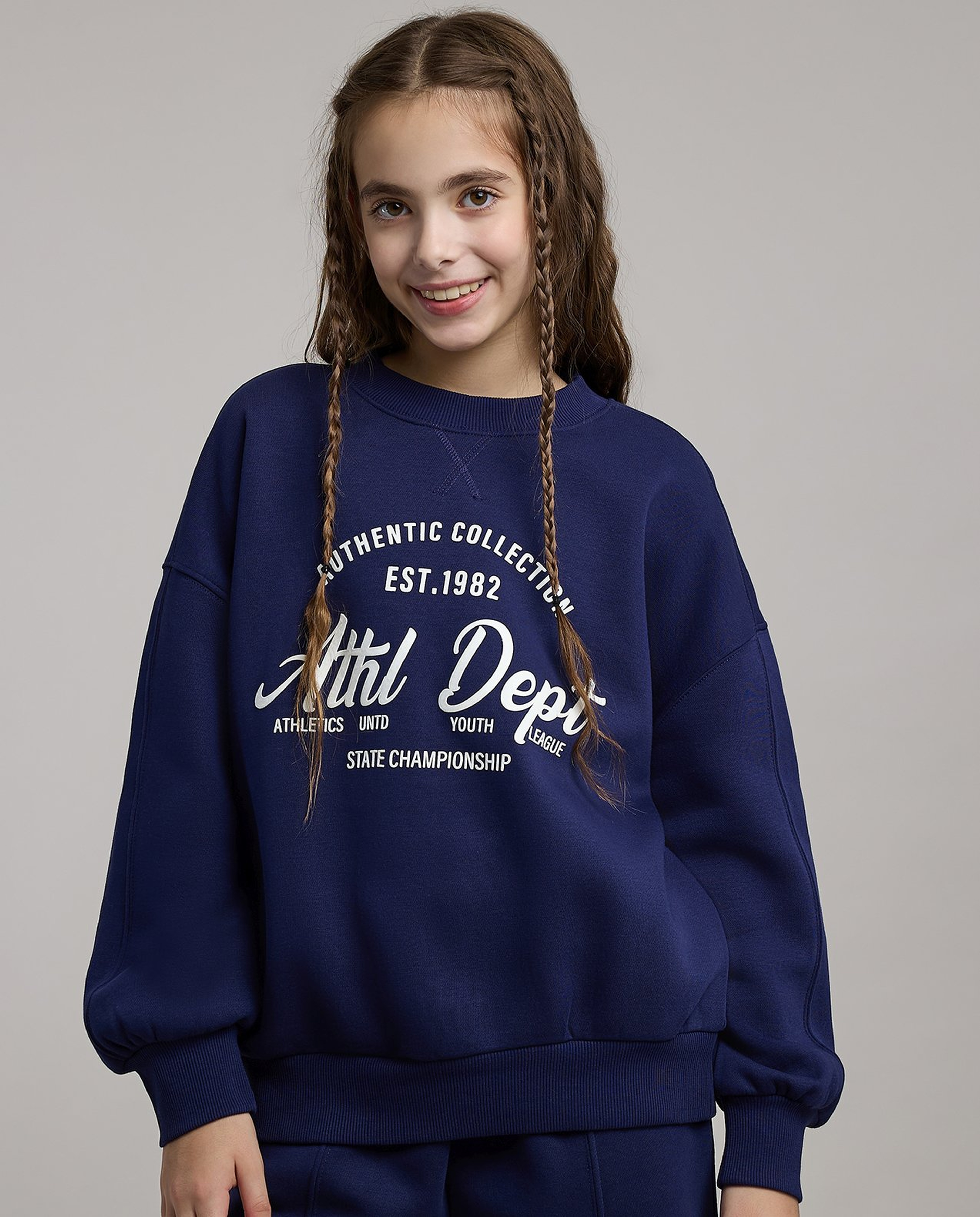 Printed Sweatshirt and Sweatpants Set