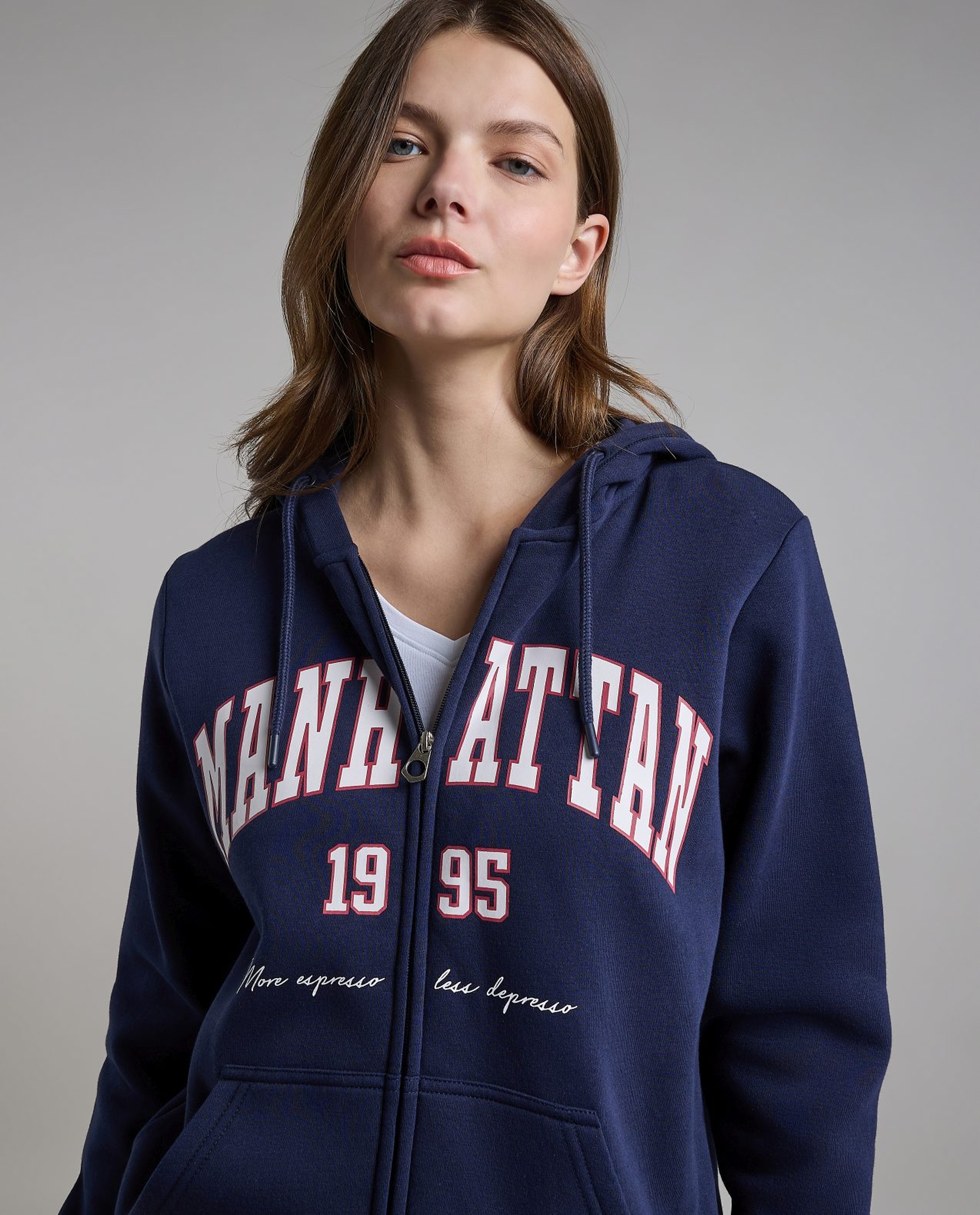 Printed Hooded Jacket with Long Sleeves