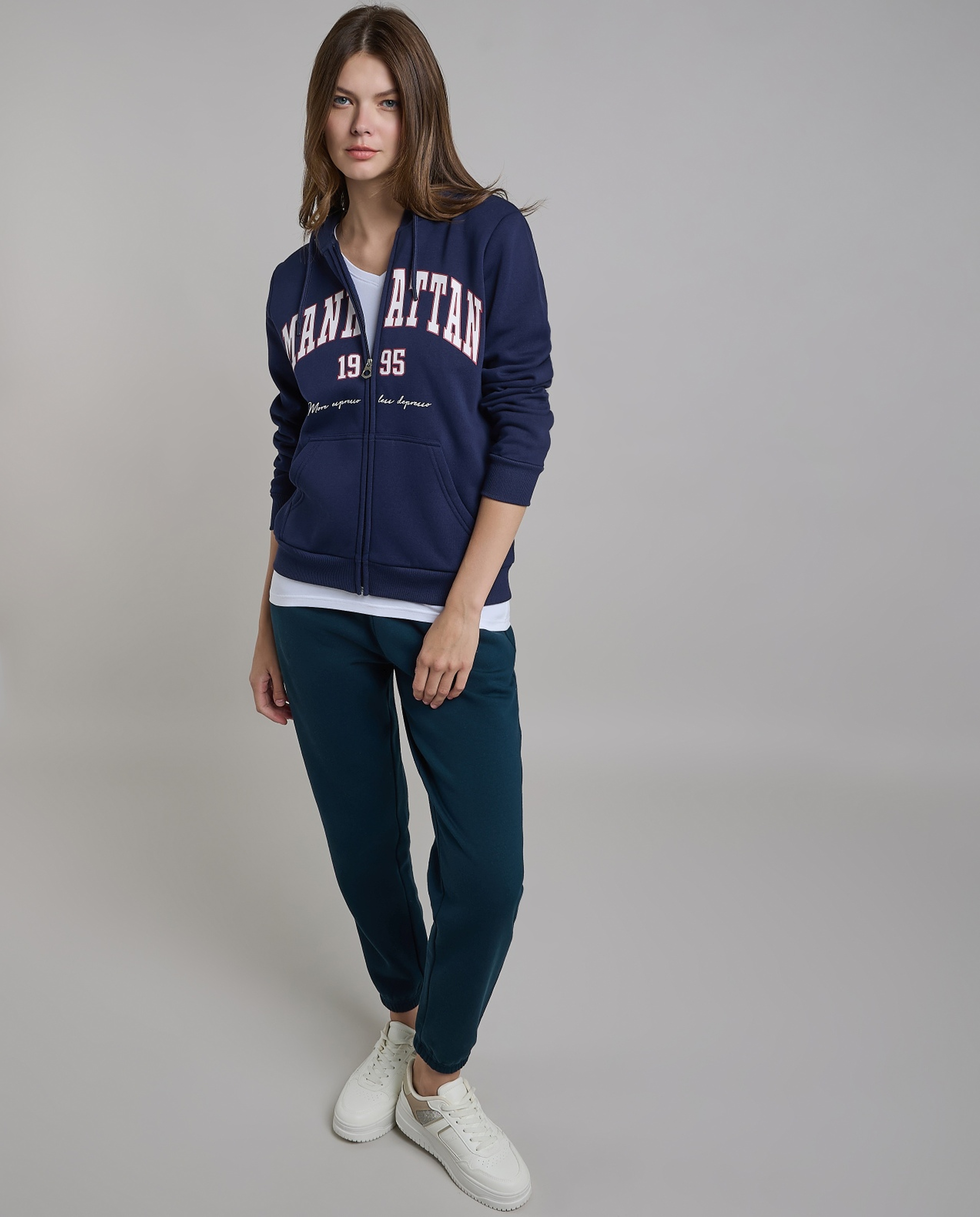 Printed Hooded Jacket with Long Sleeves