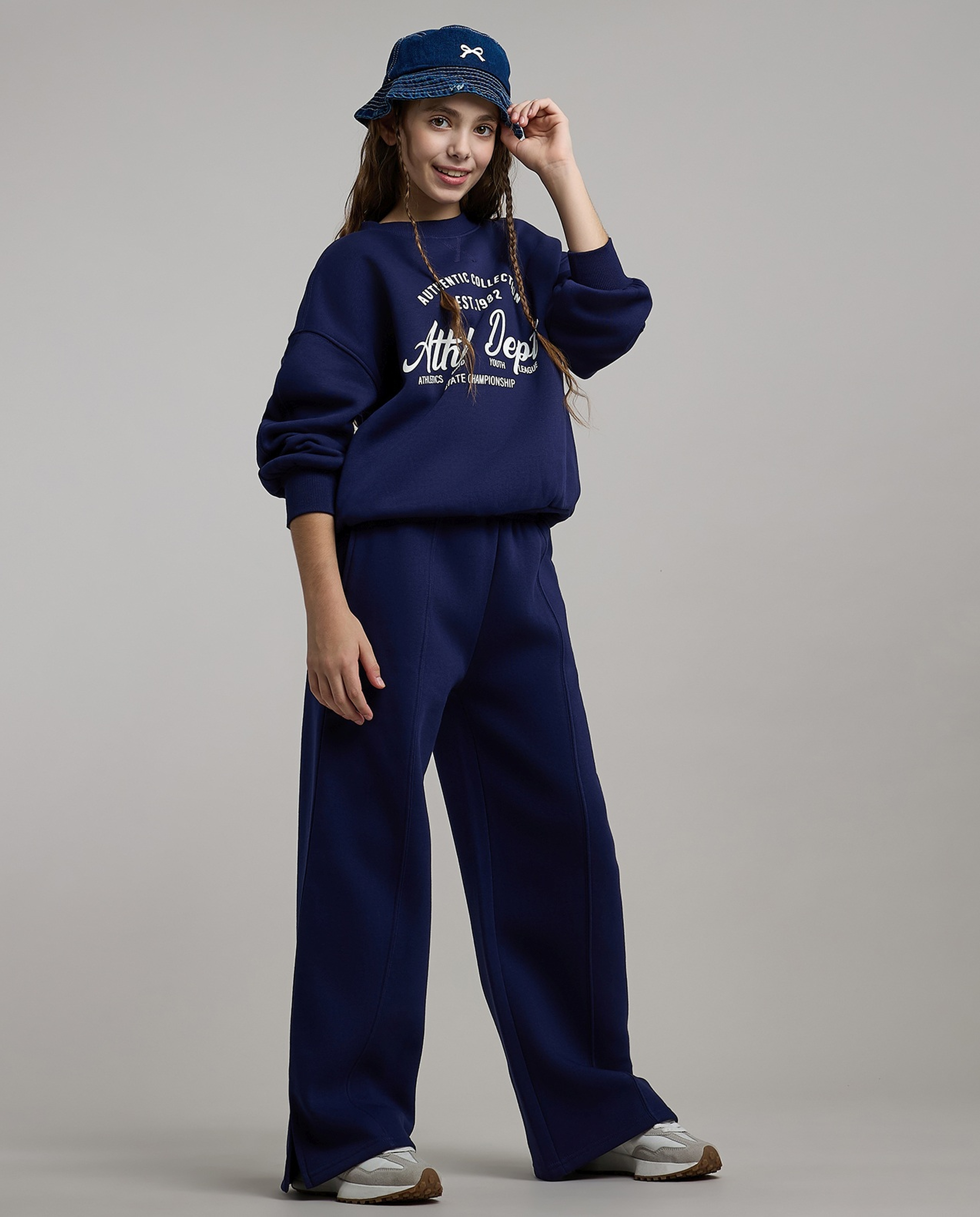 Printed Sweatshirt and Sweatpants Set