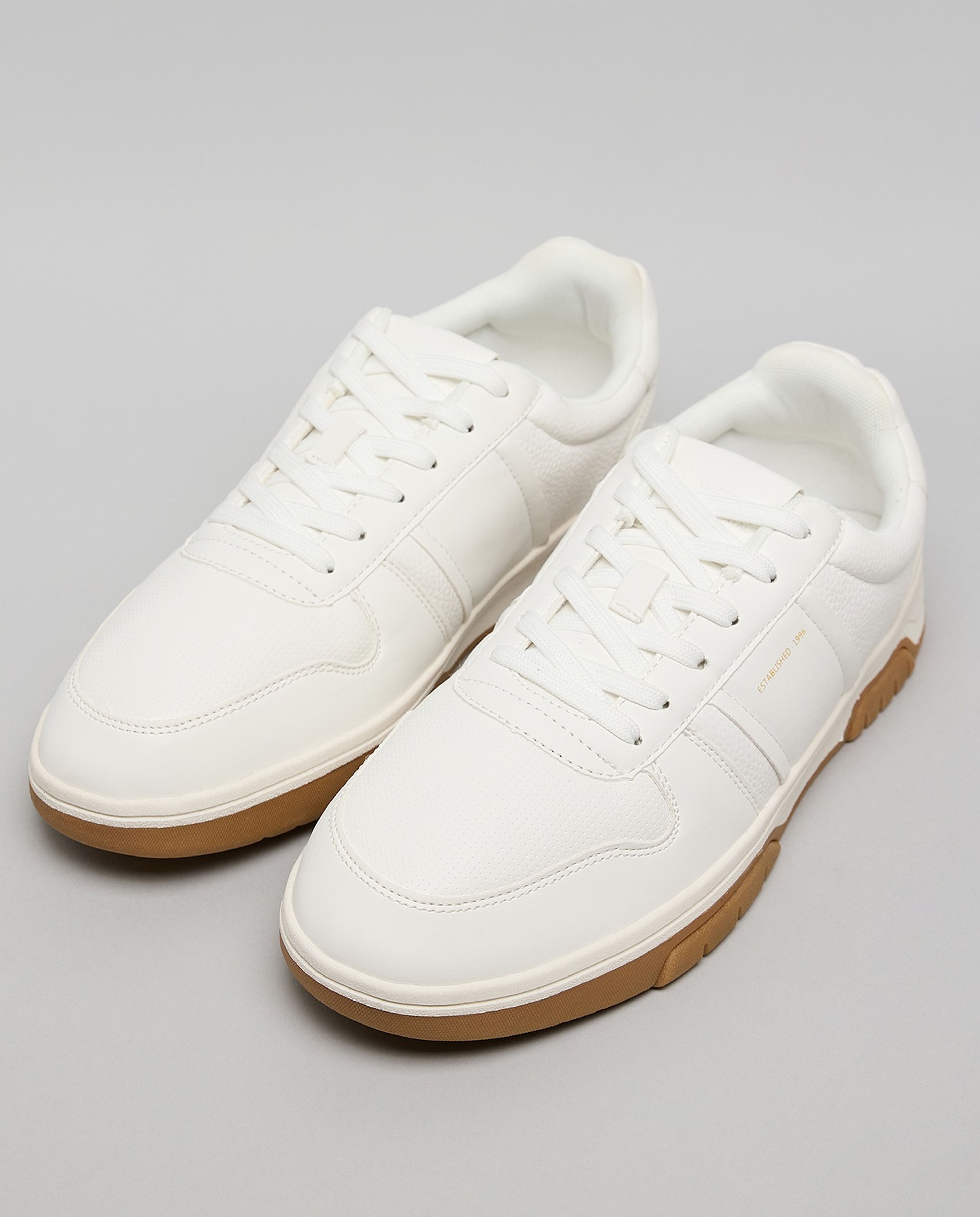 Textured Lace Up Sneakers