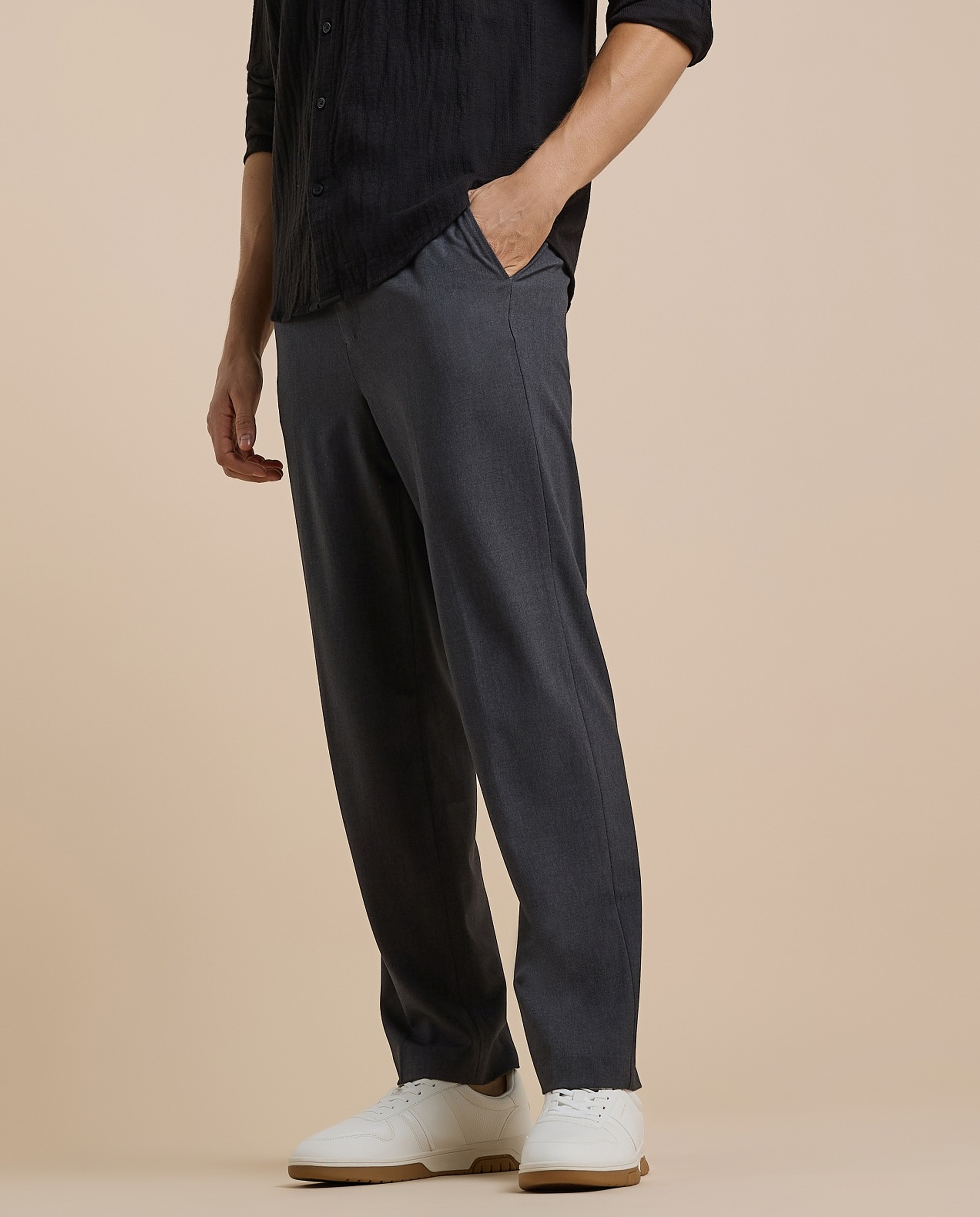 Textured Lace Up Sneakers