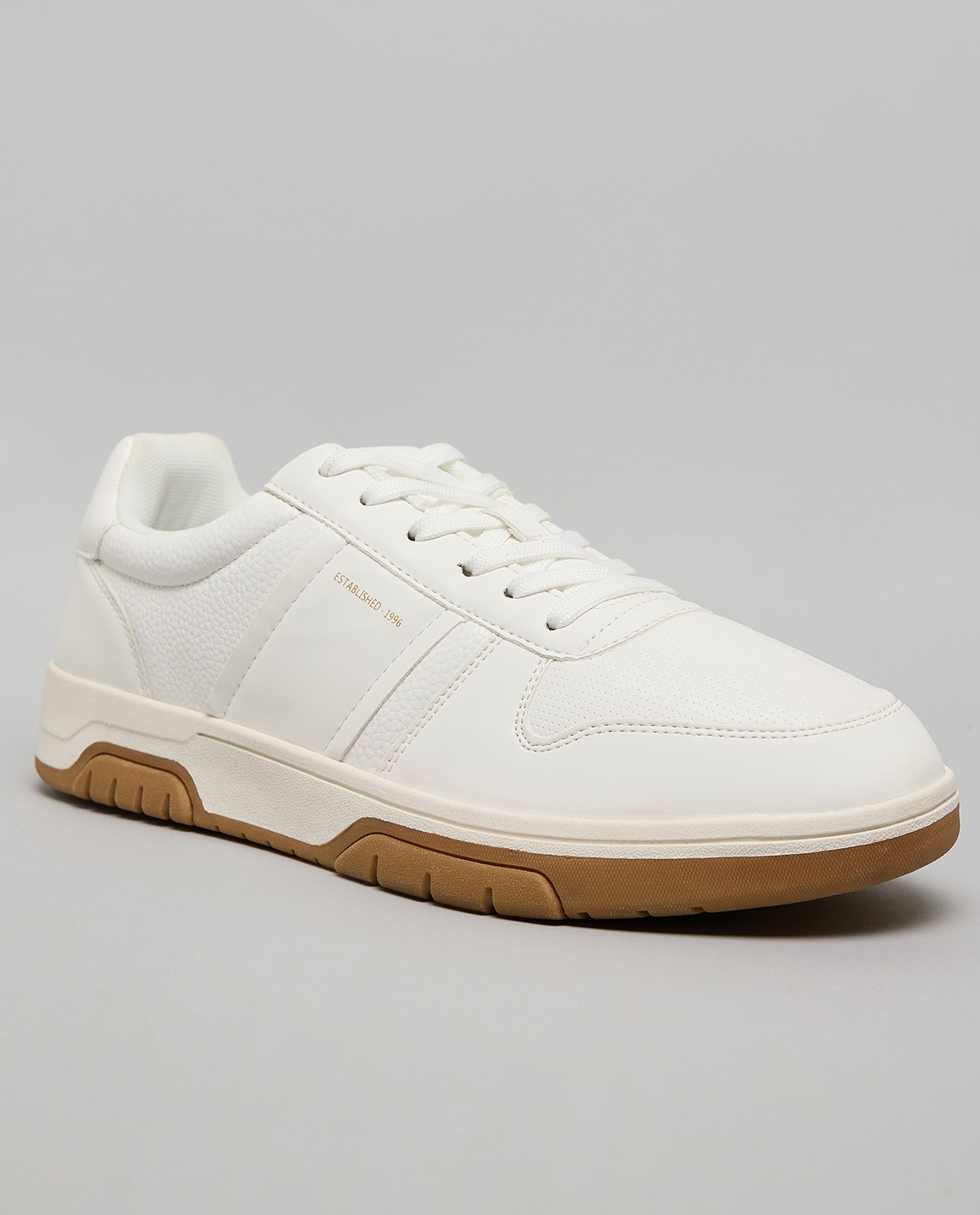 Textured Lace Up Sneakers