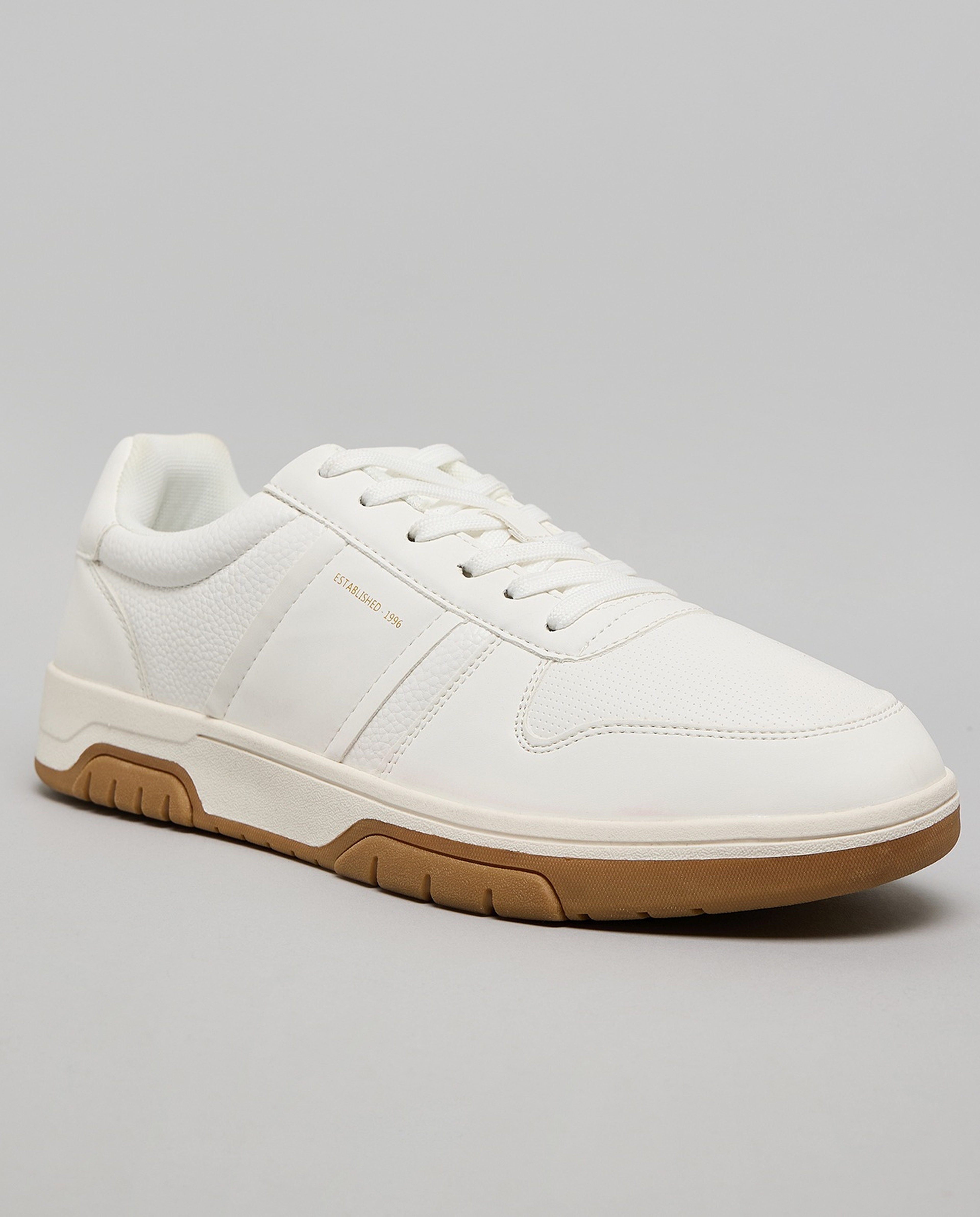 Textured Lace Up Sneakers