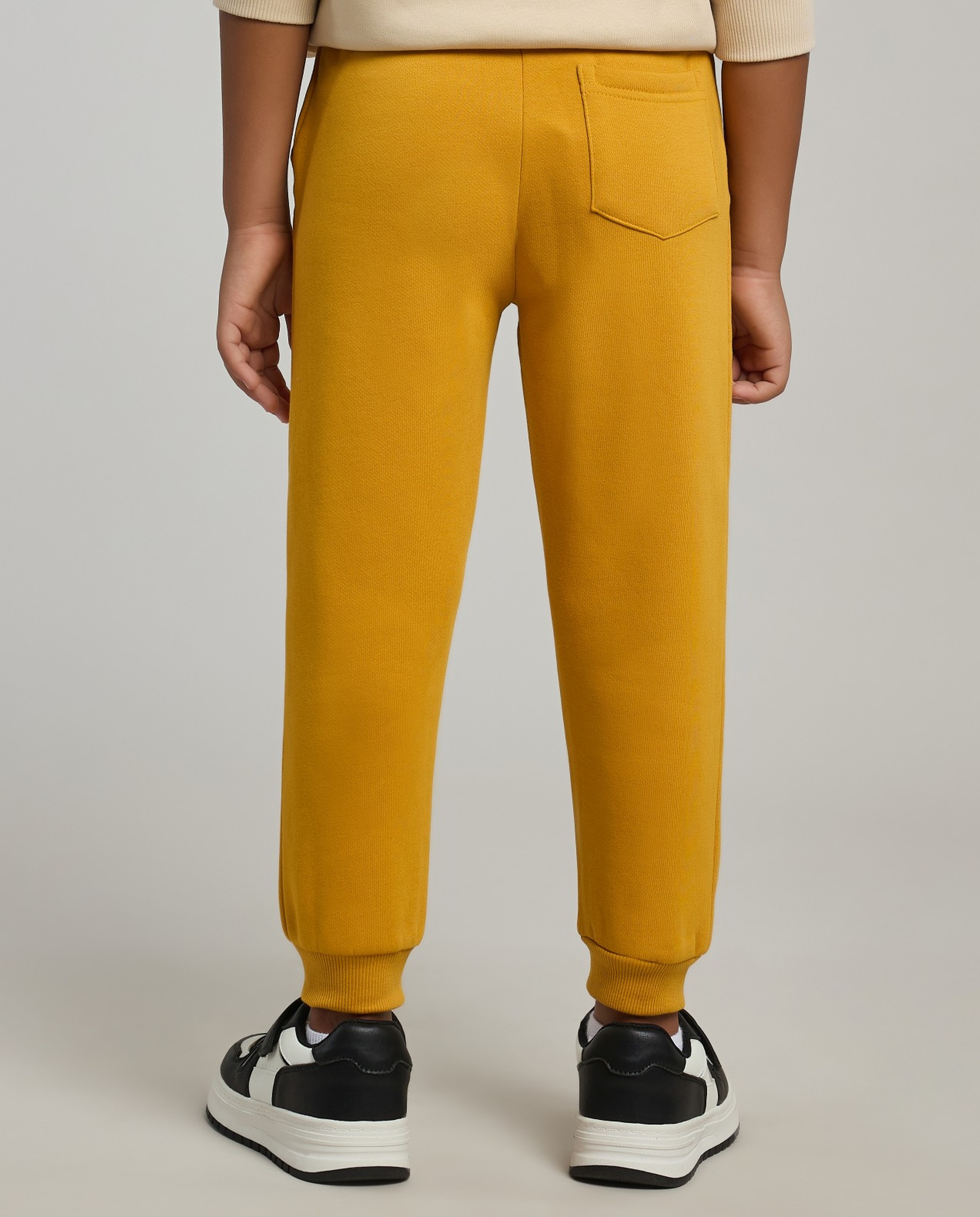 Print Detail Joggers with Drawstring Waist