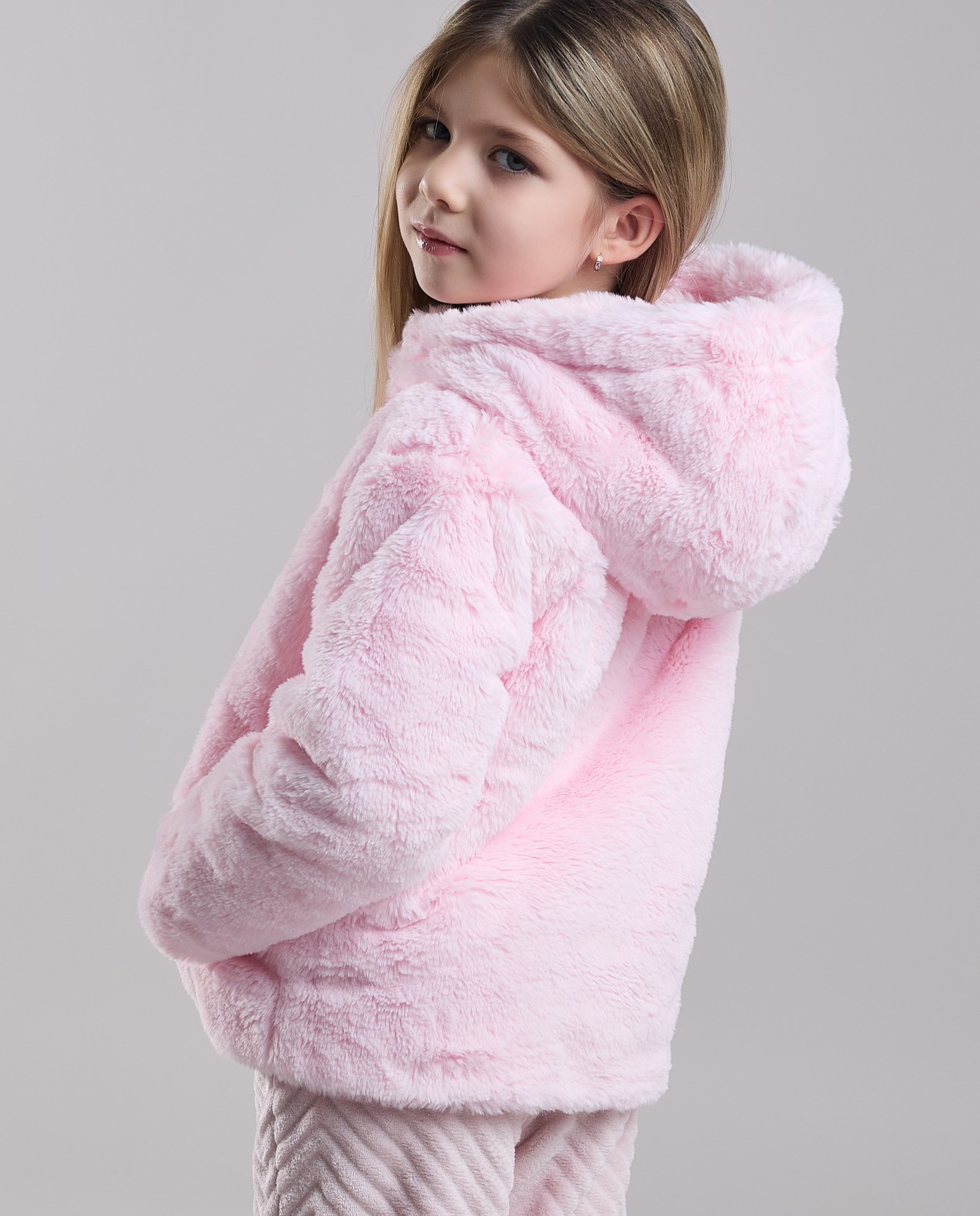 Zippered Long Sleeves Hooded Jacket