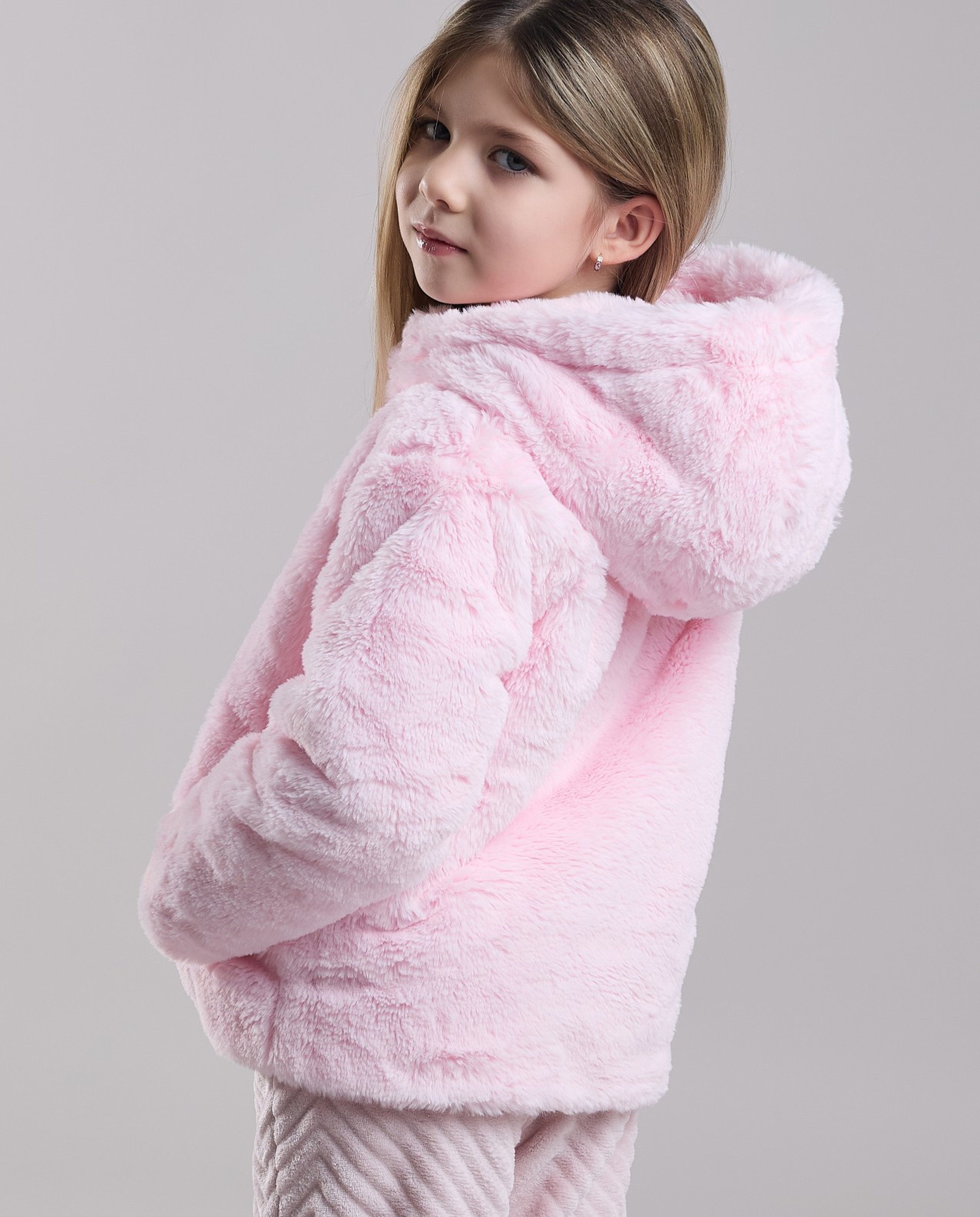 Zippered Long Sleeves Hooded Jacket