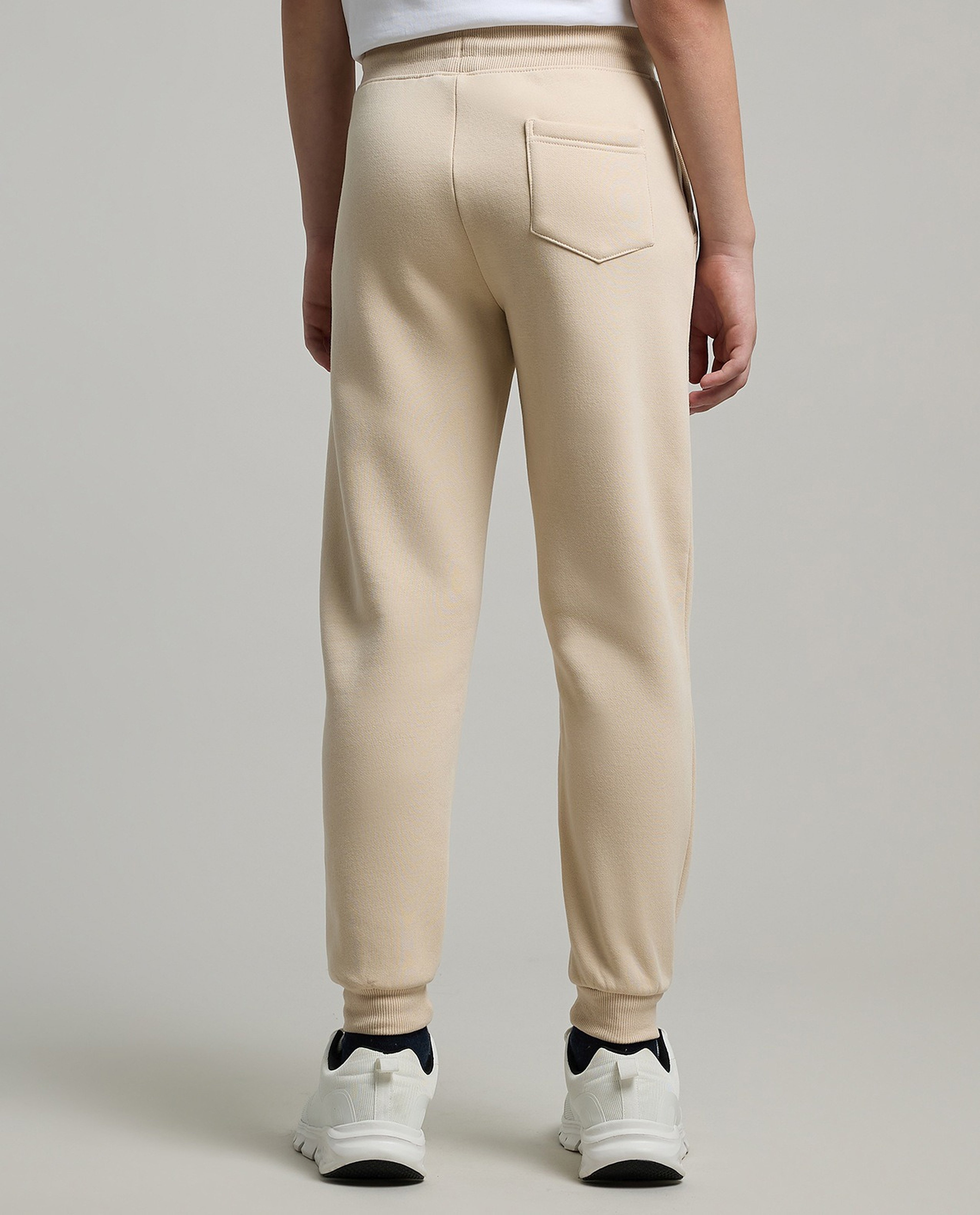 Solid Joggers with Drawstring Waist