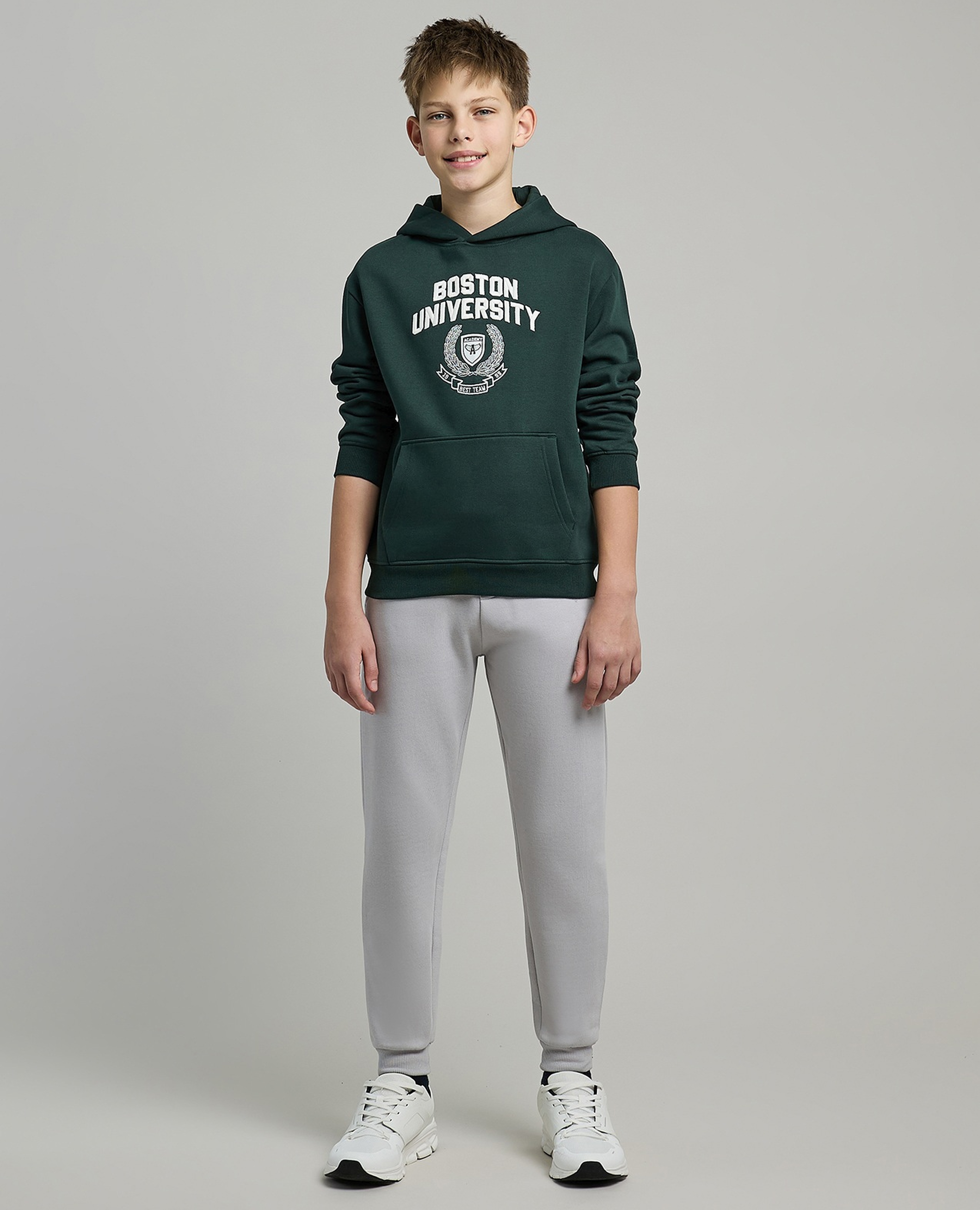 Printed Joggers with Drawstring Waist