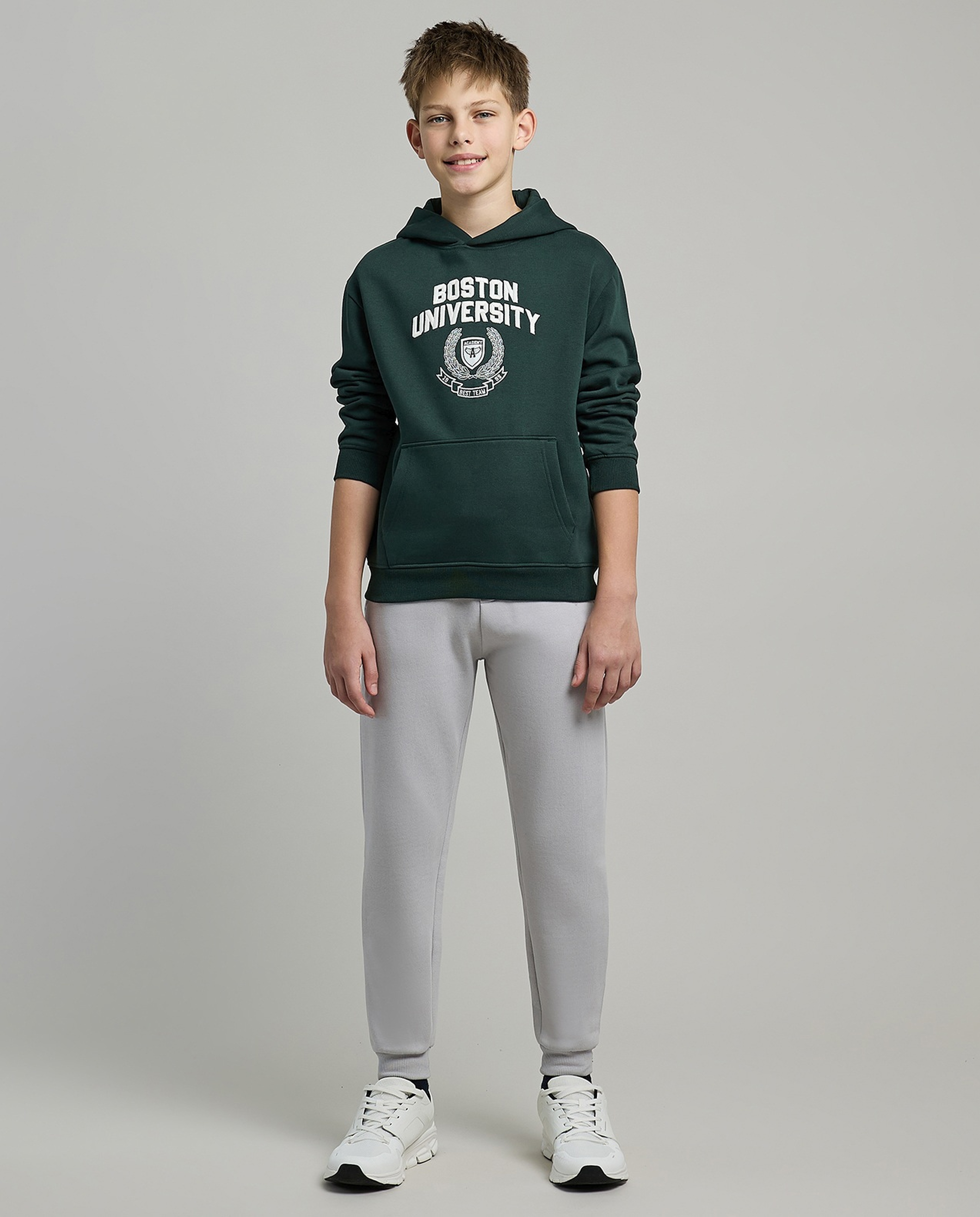 Printed Joggers with Drawstring Waist