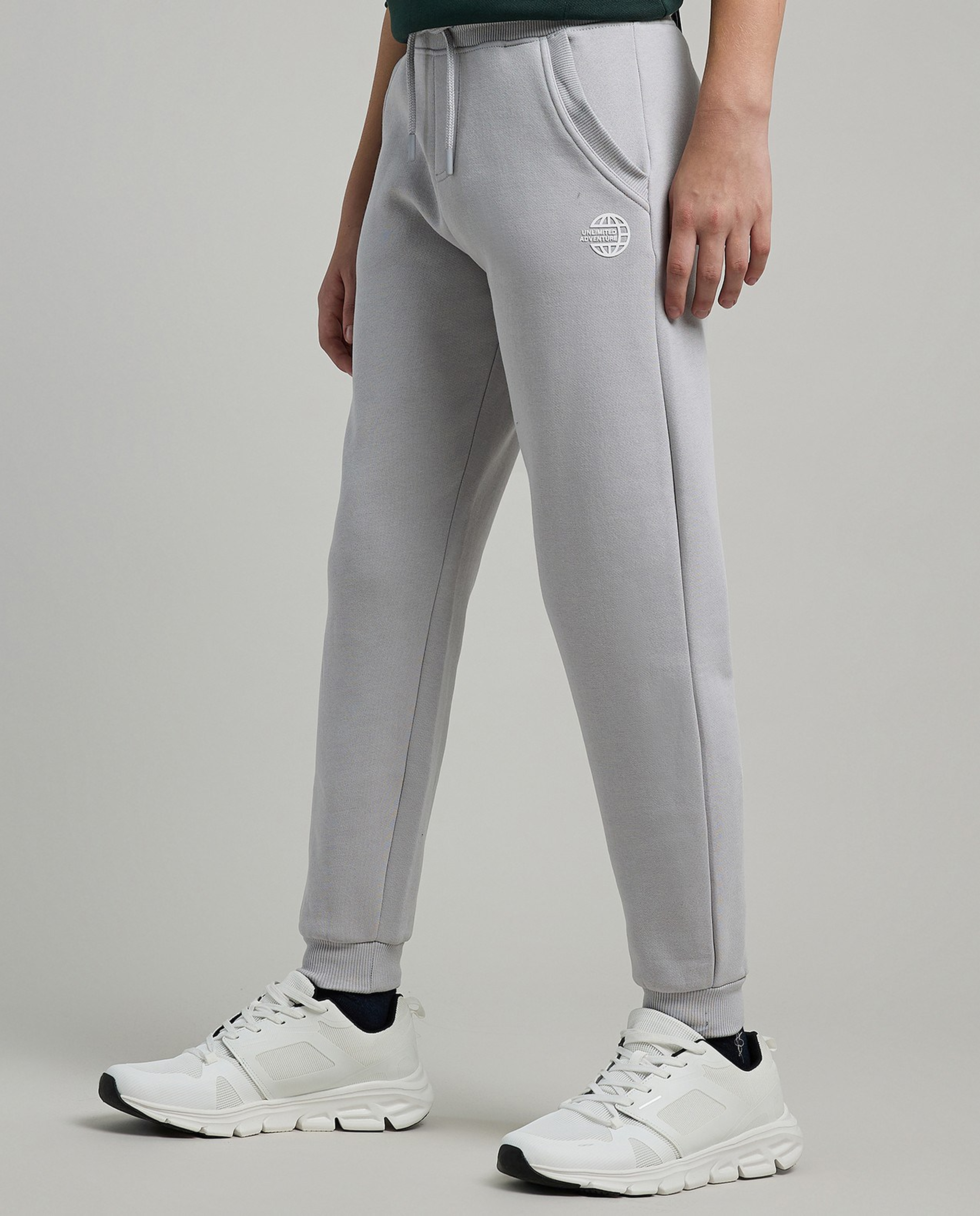 Printed Joggers with Drawstring Waist