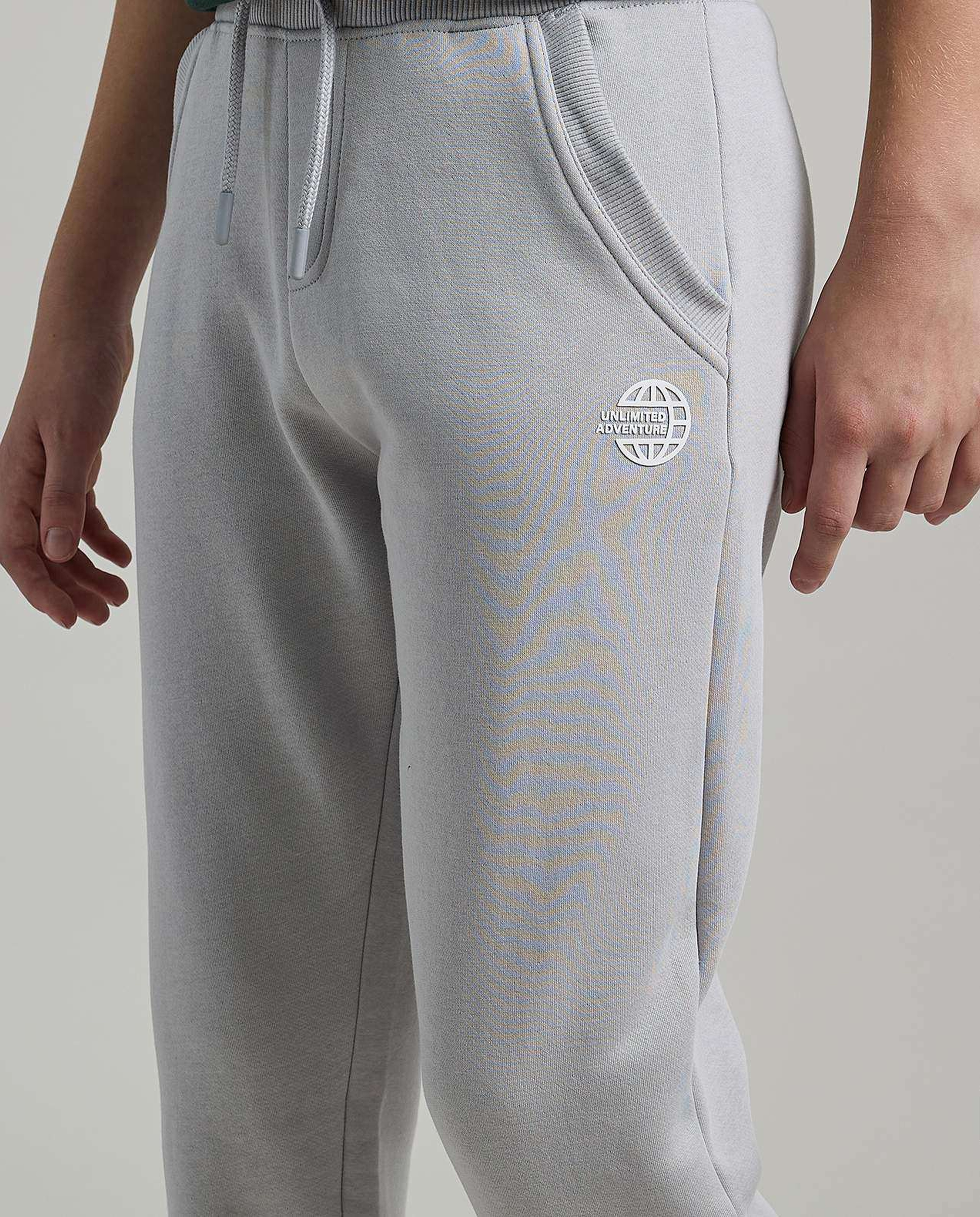 Printed Joggers with Drawstring Waist