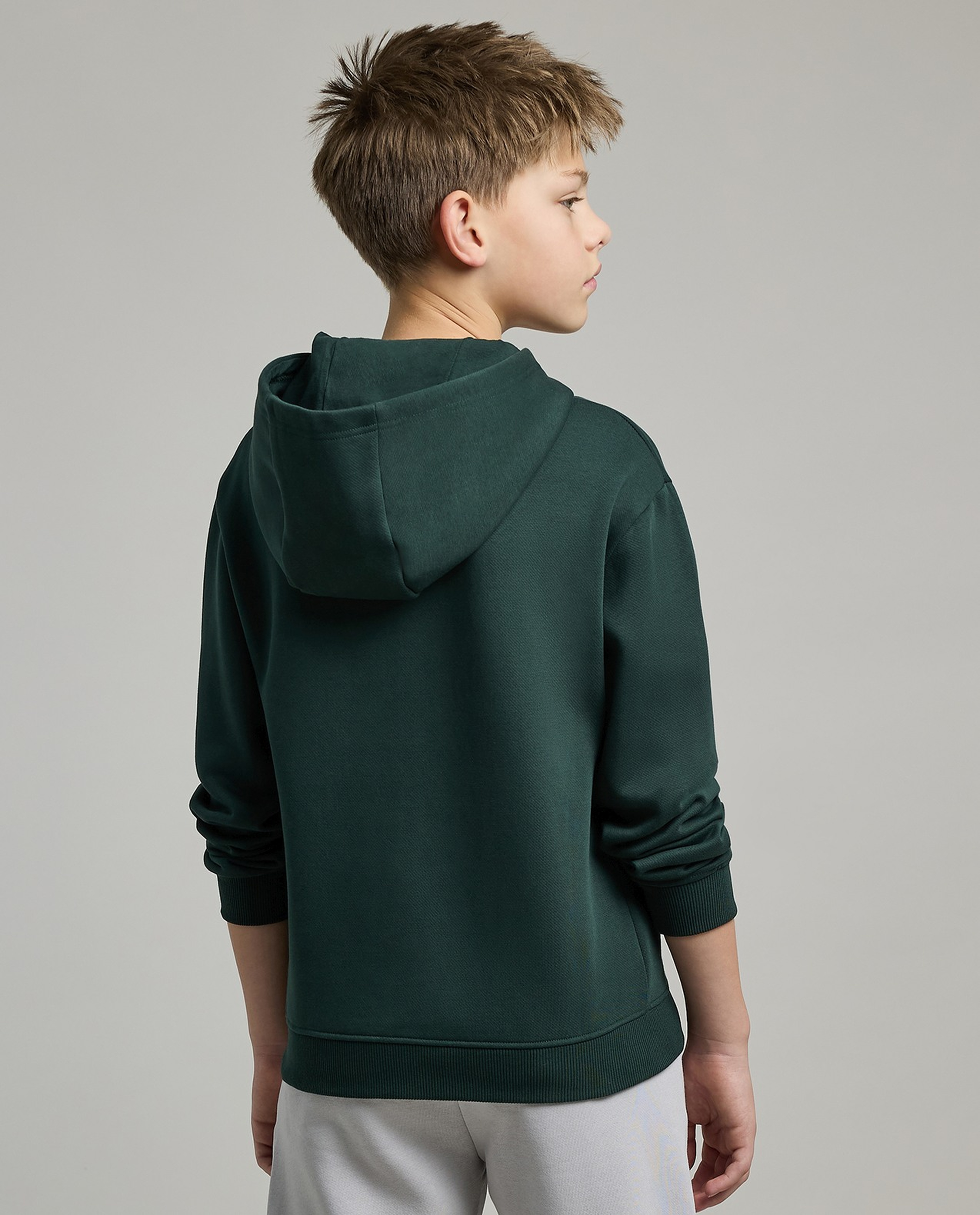 Typography Print Hoodie with Long Sleeves