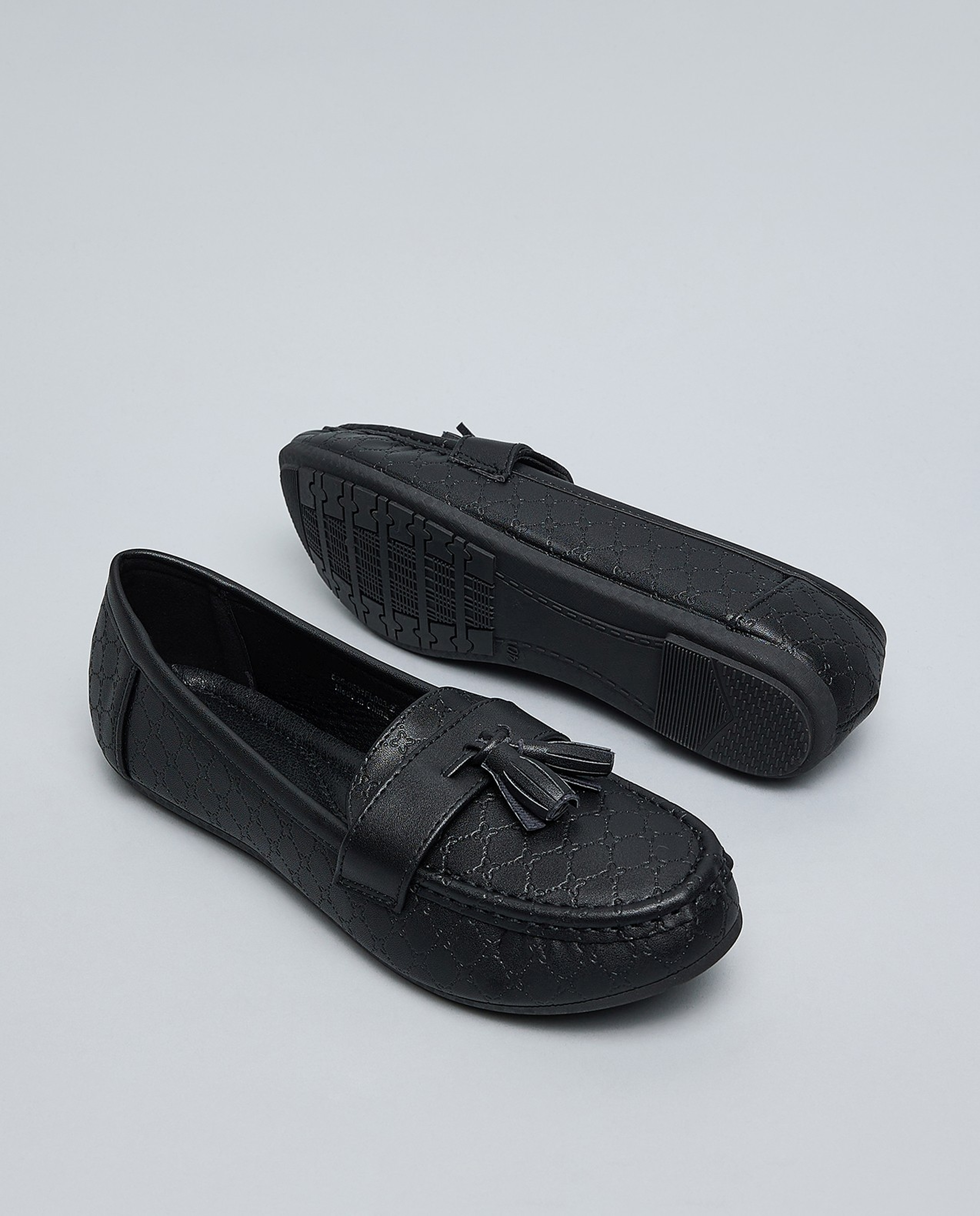 Textured Loafers