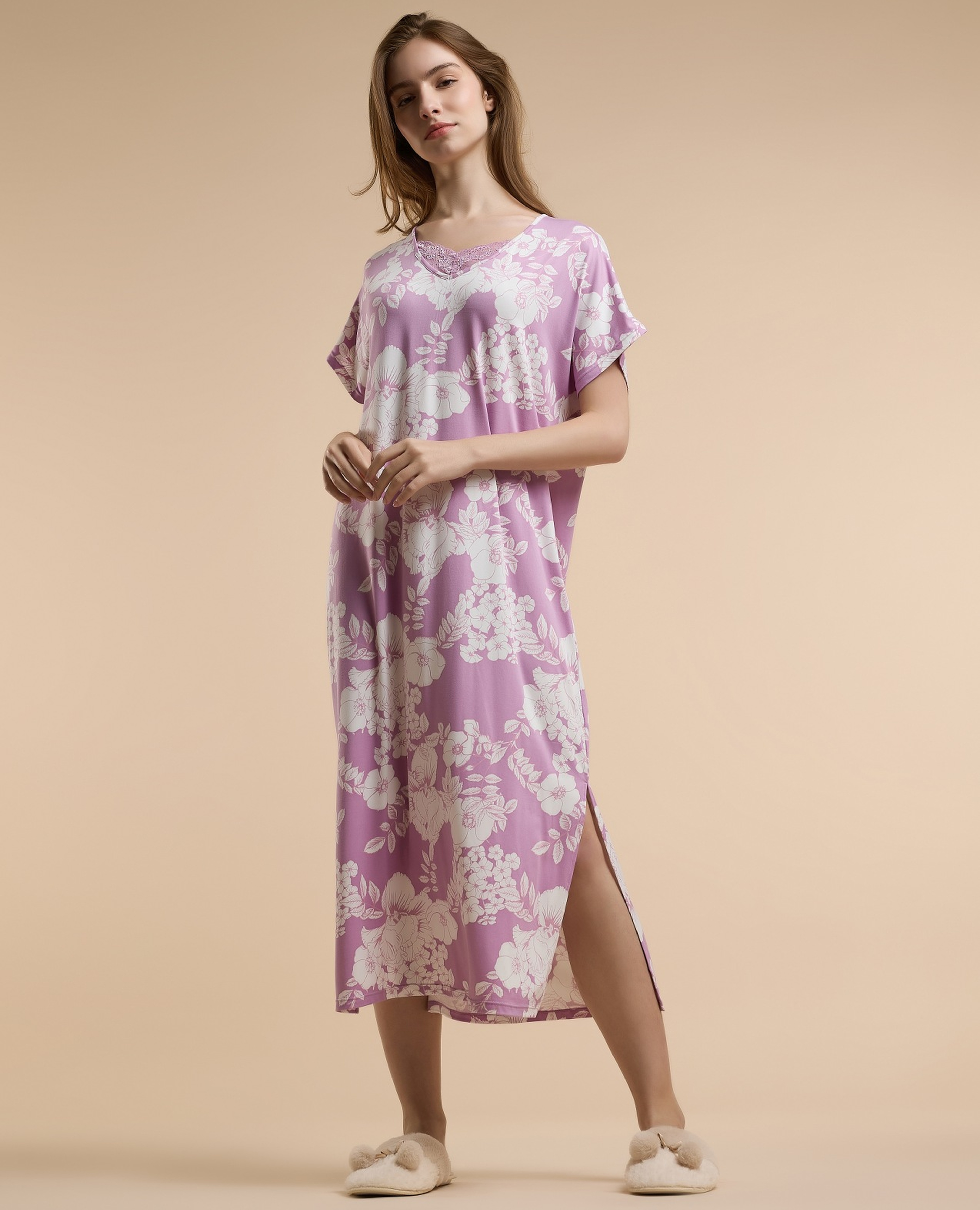 Floral Print Nightdress